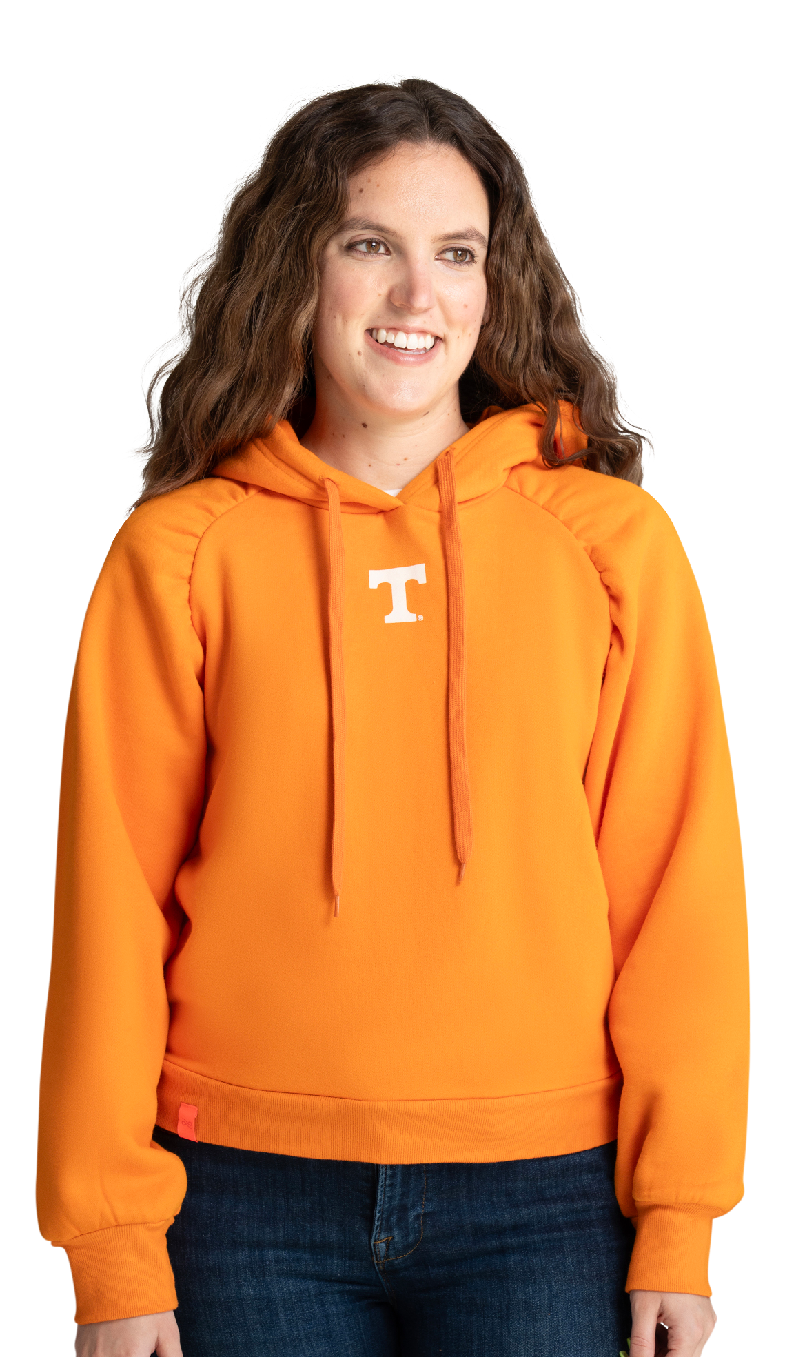 Image of Lusso Maxine Collegiate Fleece Hoodie - University of Tennessee - Orange - XL