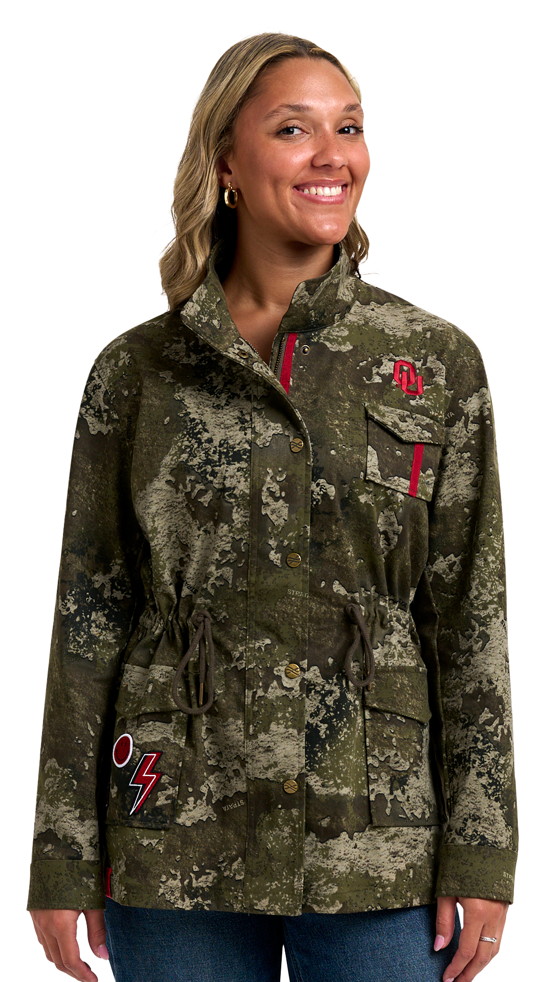 Image of Lusso Wallace Classic Collegiate Stadium Jacket - University of Oklahoma - M