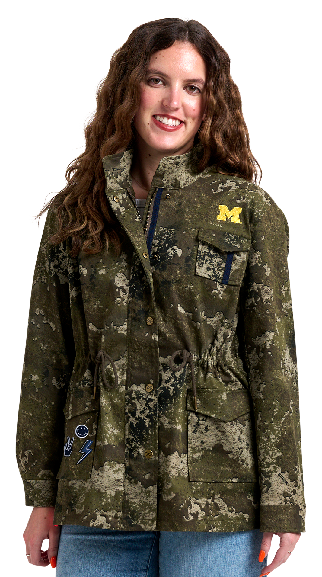 Image of Lusso Wallace Classic Collegiate Stadium Jacket - University of Michigan - XL