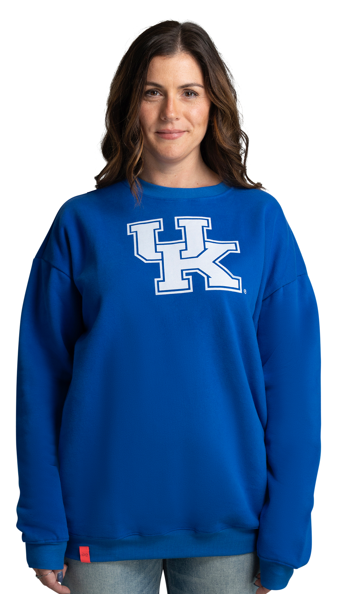 Image of Lusso Miranda Oversized Fleece Sweatshirt - Regal/University of Kentucky - L