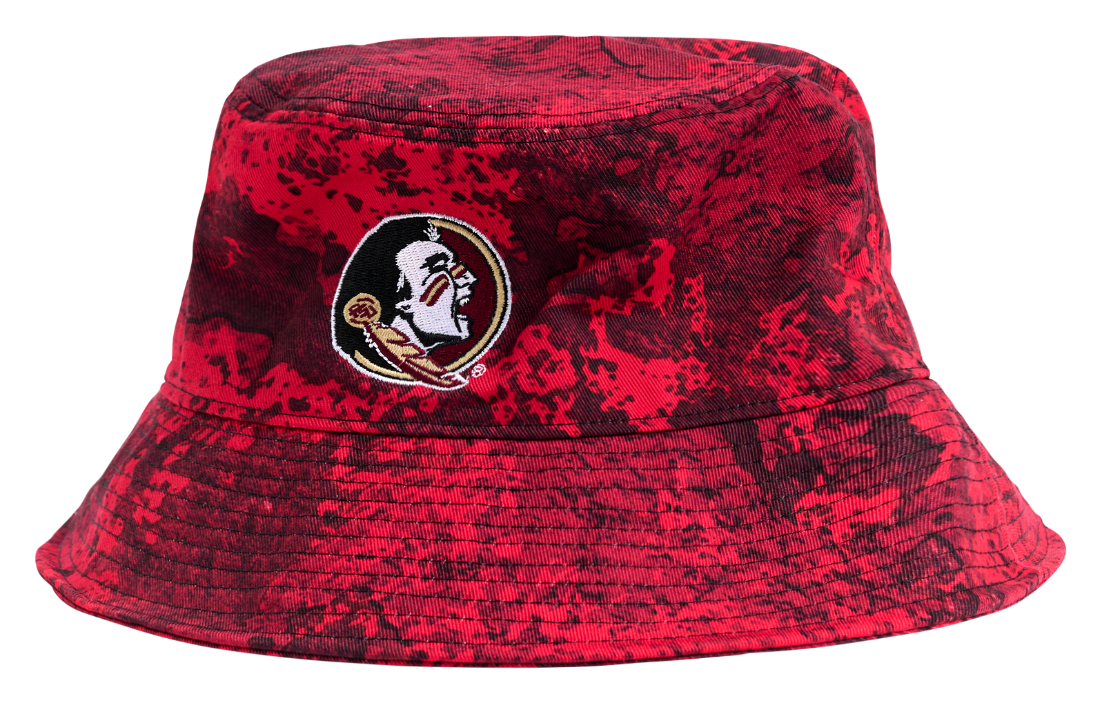 Image of Lusso Westlynn Fashion Collegiate Bucket Hat - Florida State University - TrueTimber Strata Red