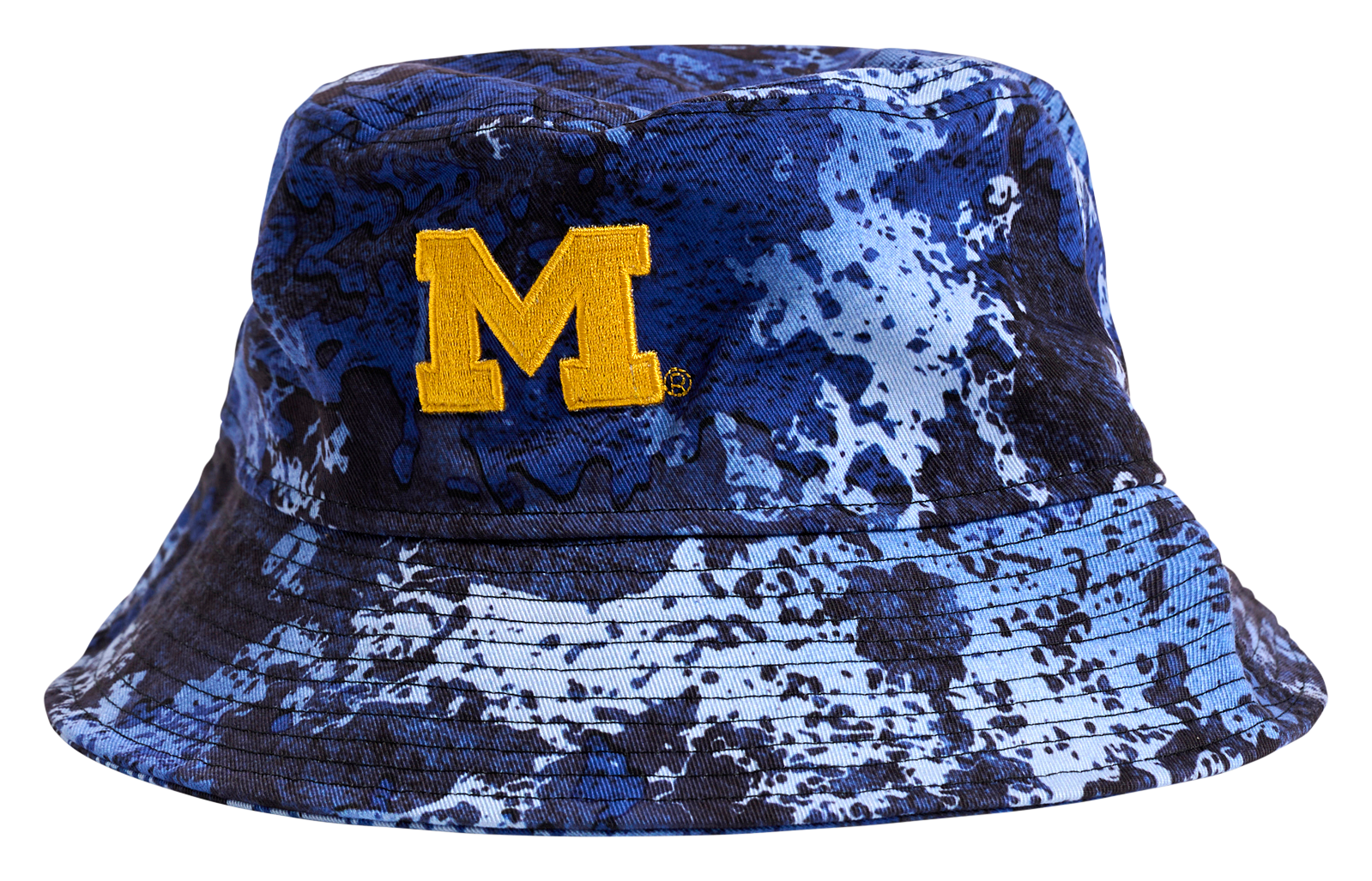Image of Lusso Westlynn Fashion Collegiate Bucket Hat - University of Michigan - TrueTimber Strata Blue
