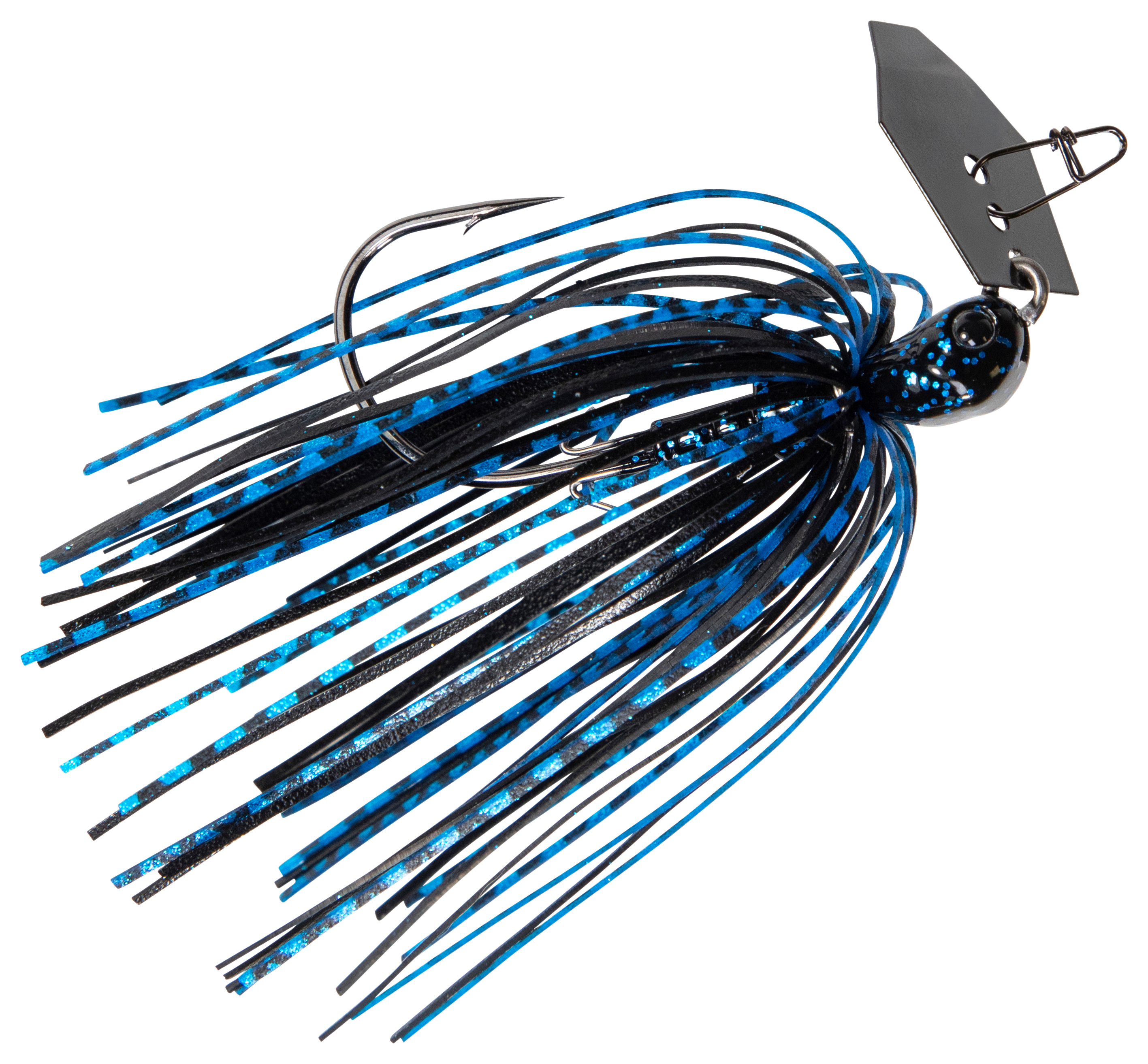 Image of Z-Man Chatterbait Jack Hammer Baby Jack - Black/Blue - 3/8 oz.