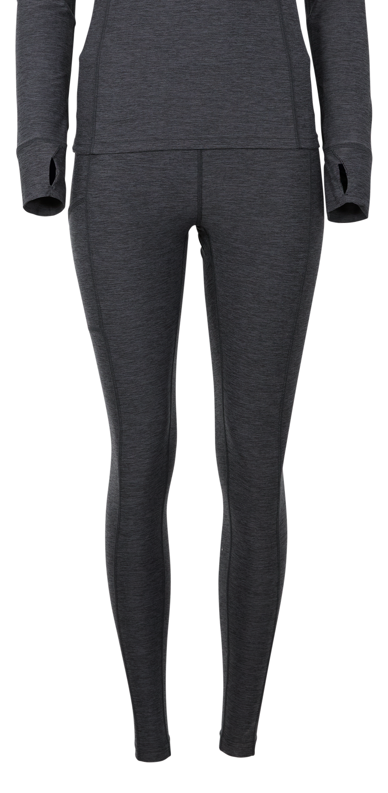 Image of Natural Reflections Chill-Proof Base Layer Leggings for Ladies - Heather Grey - M
