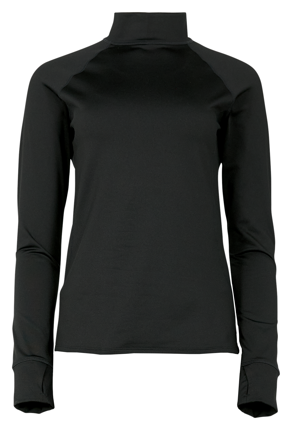 Image of Natural Reflections Frostproof Mock-Neck Base Layer Long-Sleeve Shirt for Ladies - Black - XXL