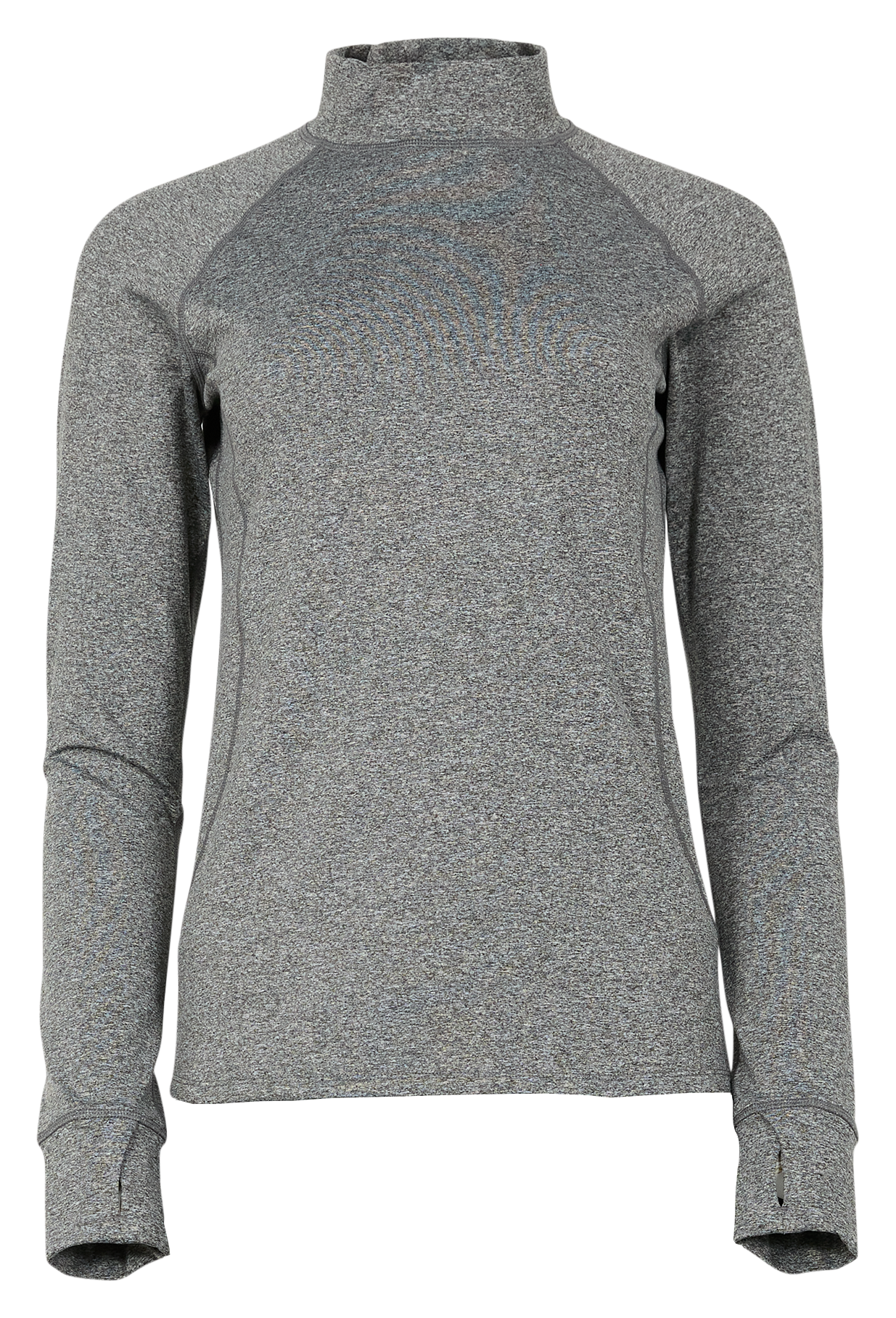Image of Natural Reflections Frostproof Mock-Neck Base Layer Long-Sleeve Shirt for Ladies - Heather Grey - L