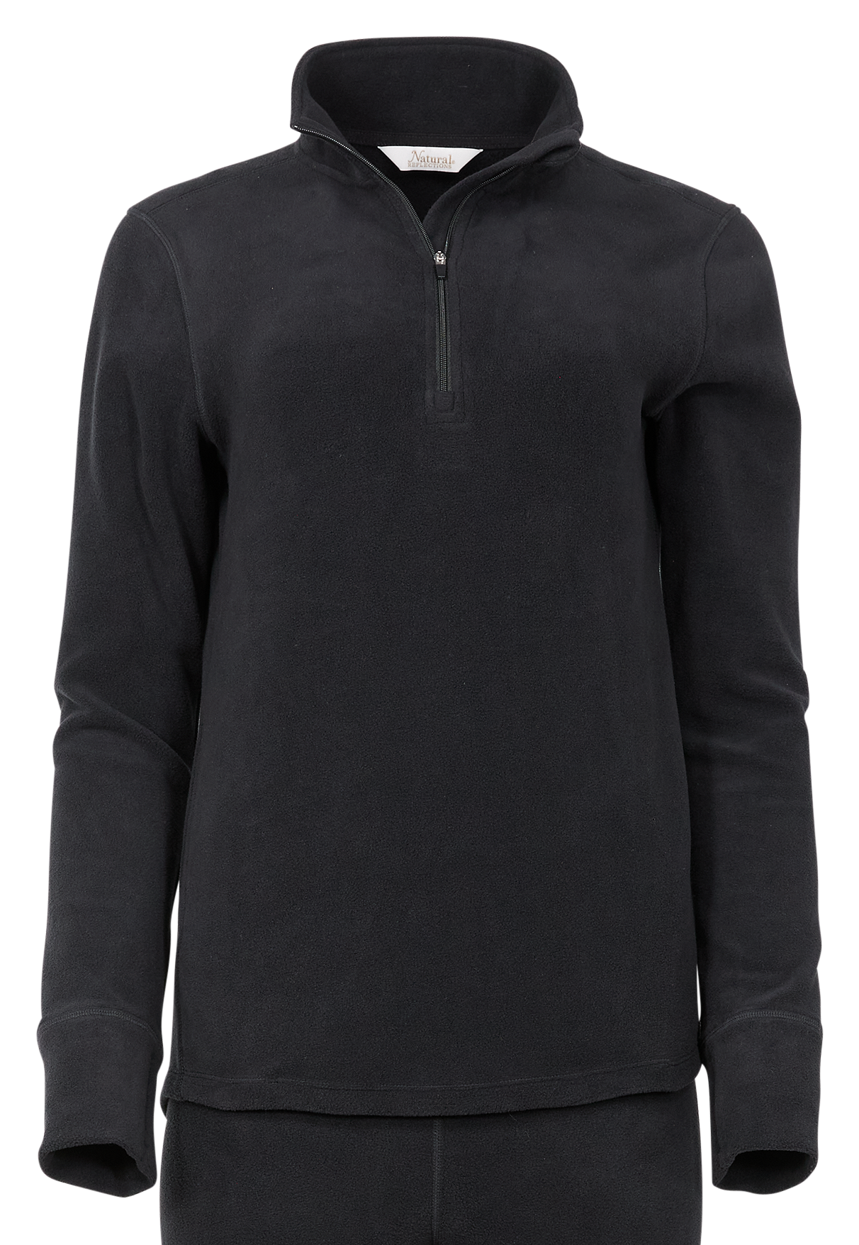NATURAL REFLECTIONS Stretch Fleece Quarter-Zip Pullover For Ladies