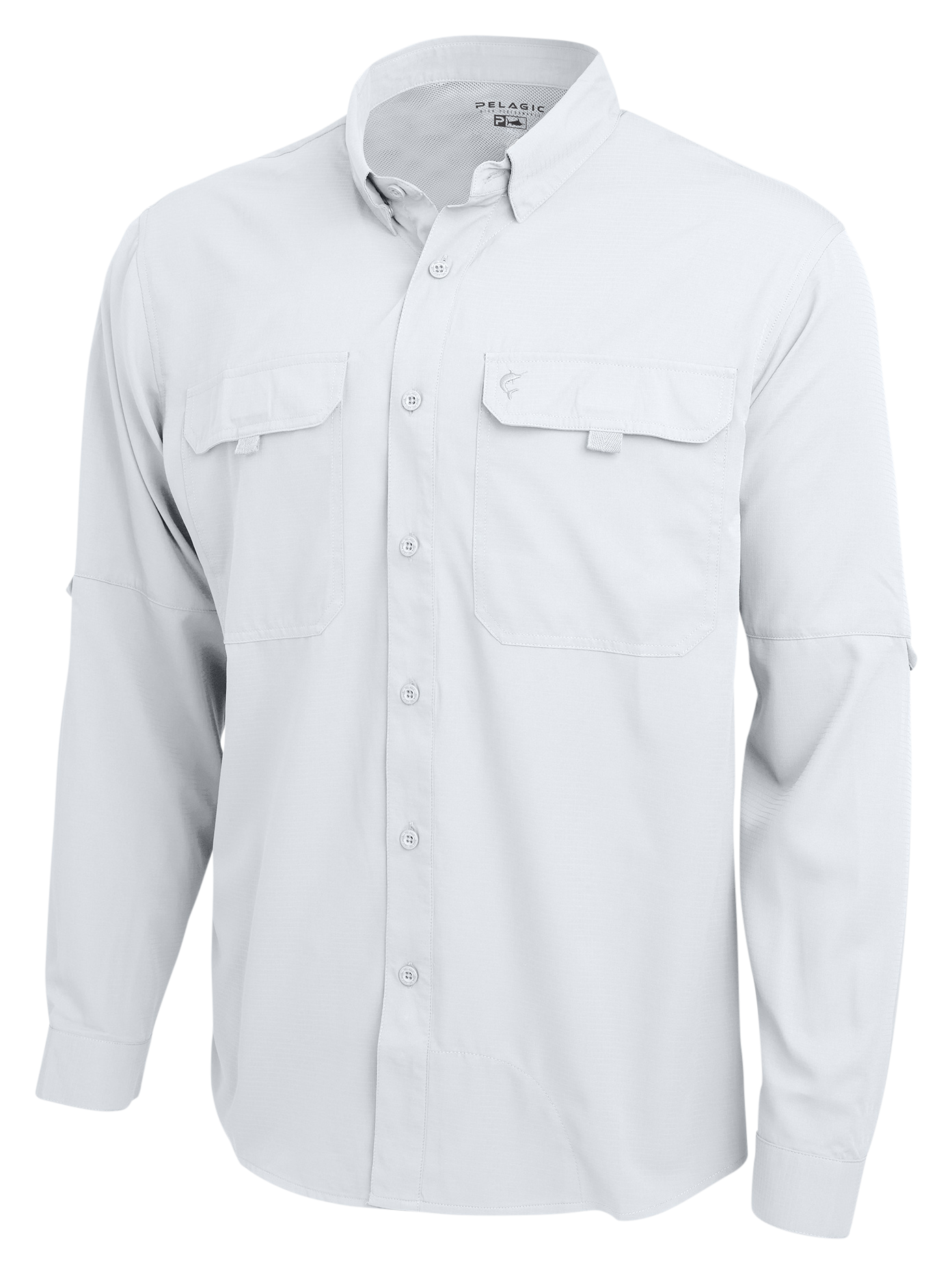 Image of Pelagic Keys Fishing Long-Sleeve Shirt for Men - White - 2XL