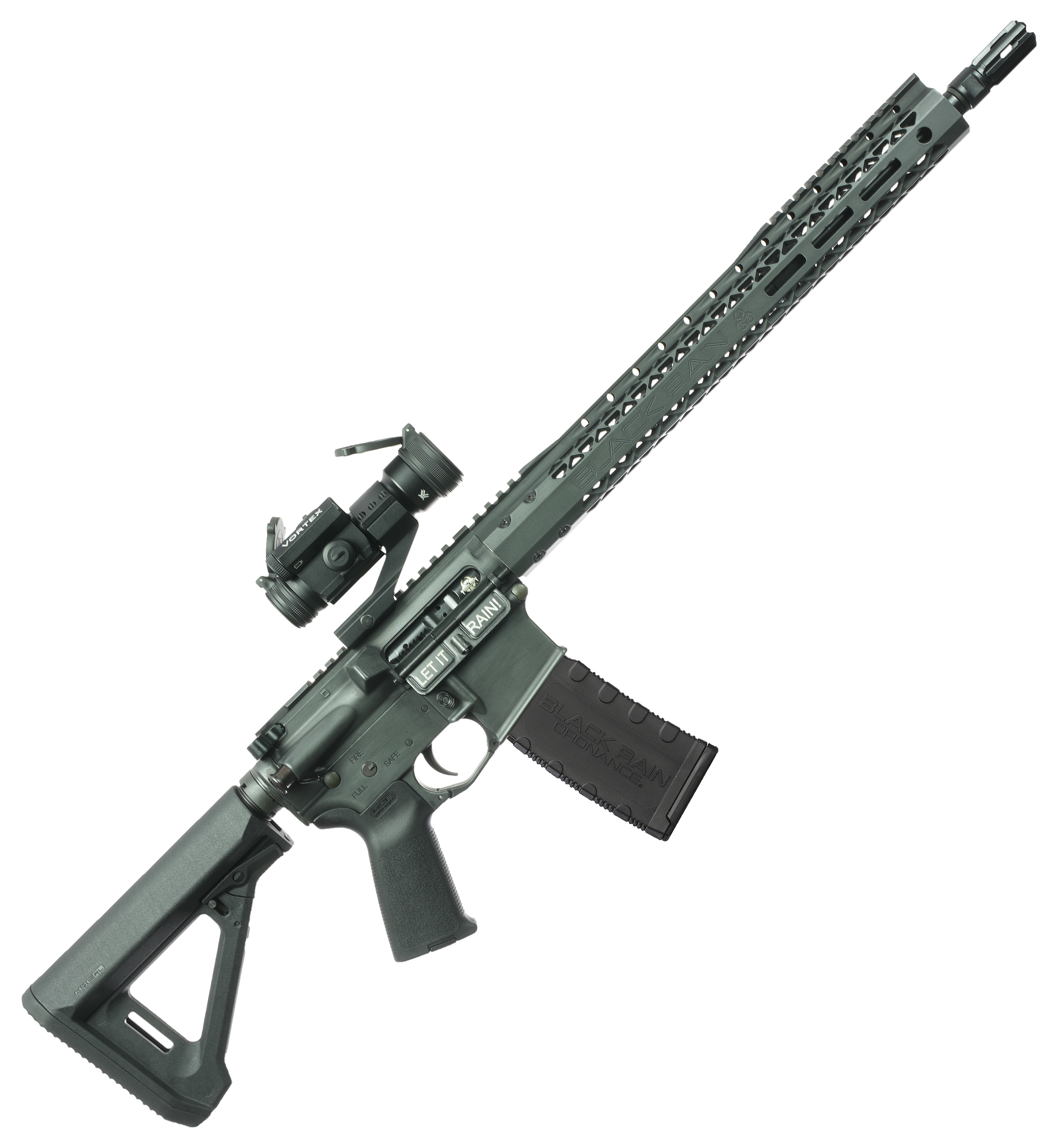 Image of Black Rain Ordnance Torrent Carbine AR-15 Semi-Auto Rifle Package with Vortex StrikeFire II Red Dot - 10 + 1