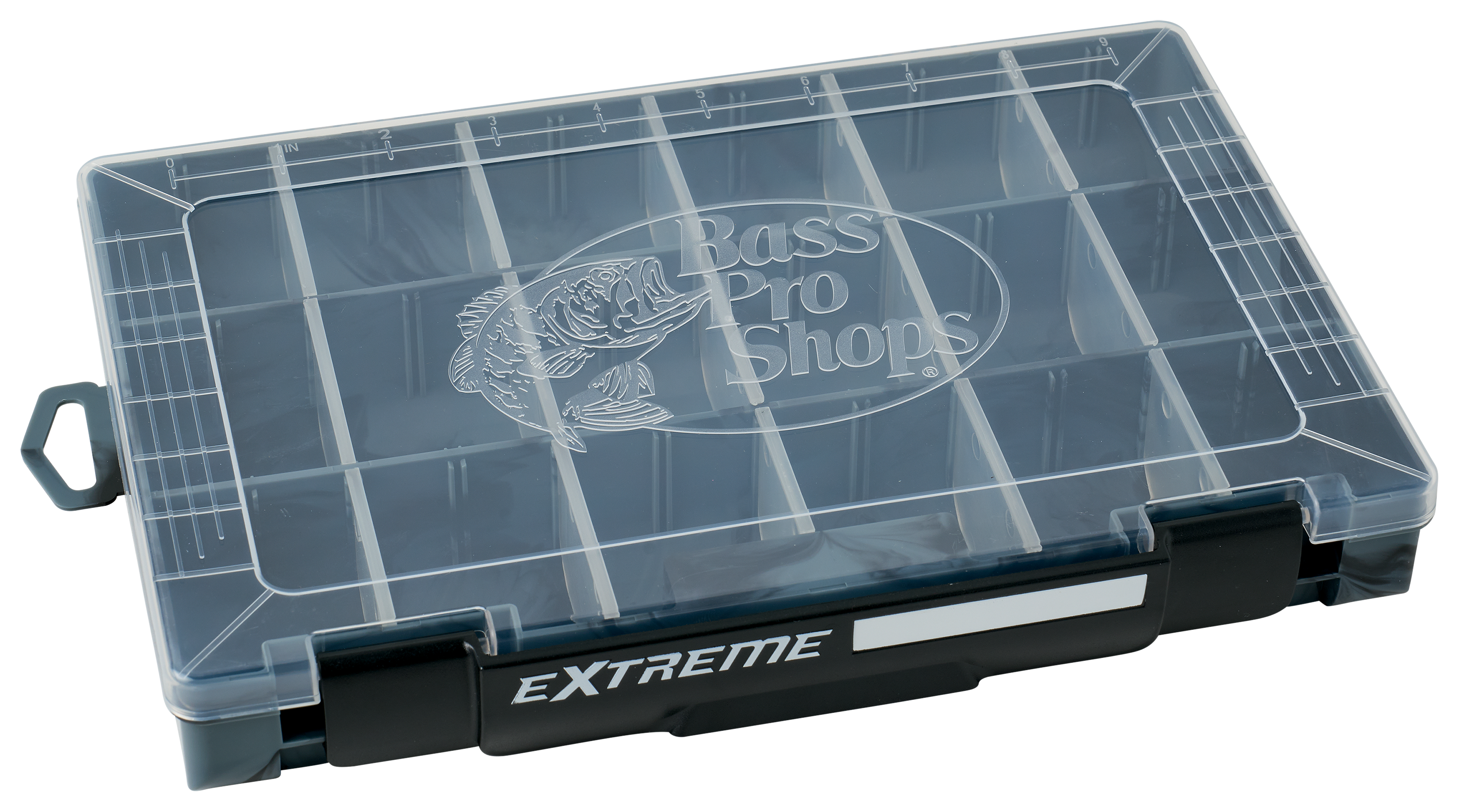 Image of "Bass Pro Shops Extreme Utility Box - Gray - 10-5/8"" x 7"" x 1-5/8"""