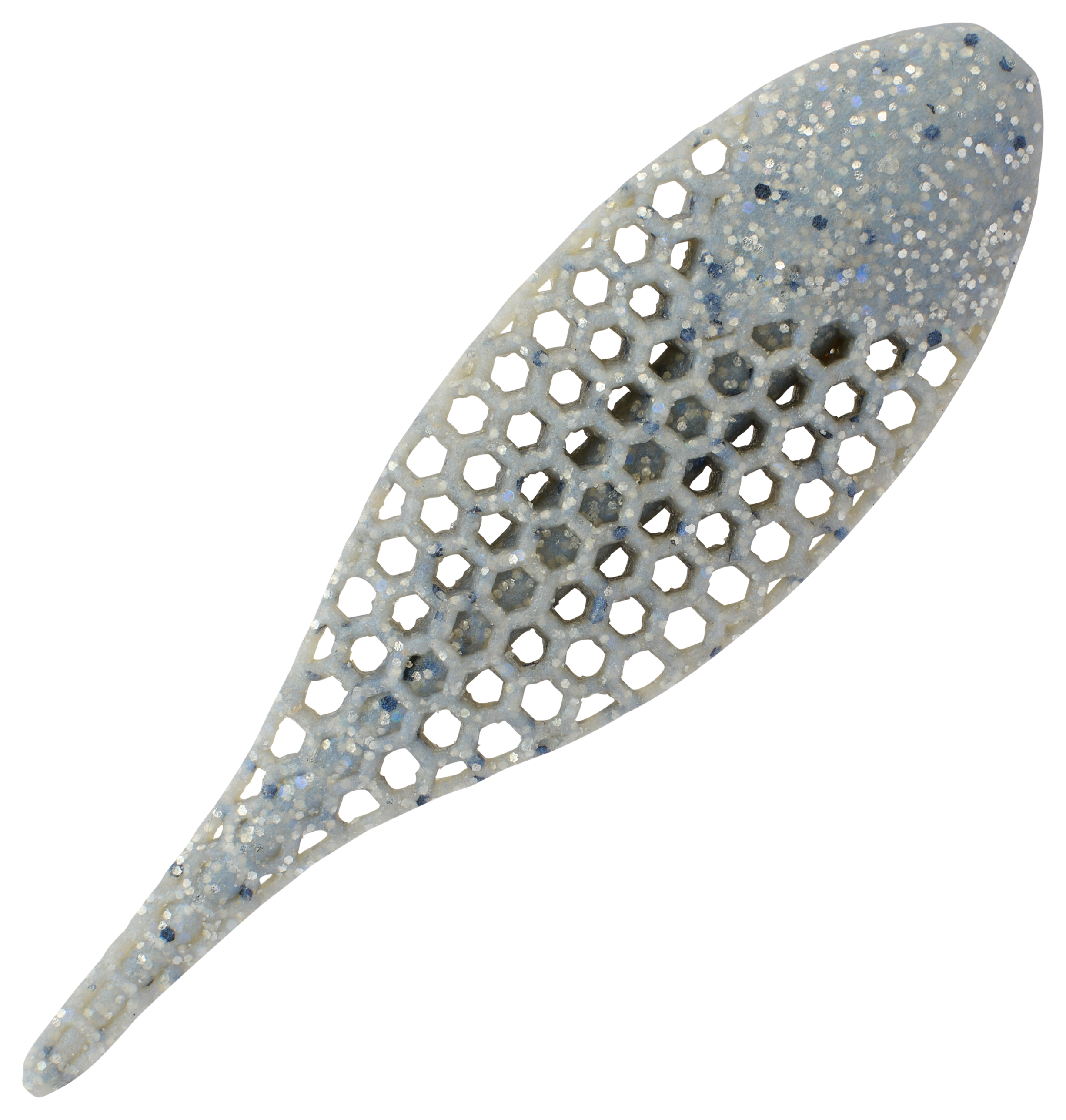 Image of "Berkley PowerBait MaxScent Flux-Gill - Blue Pearl Black Hologram - 3.5"""