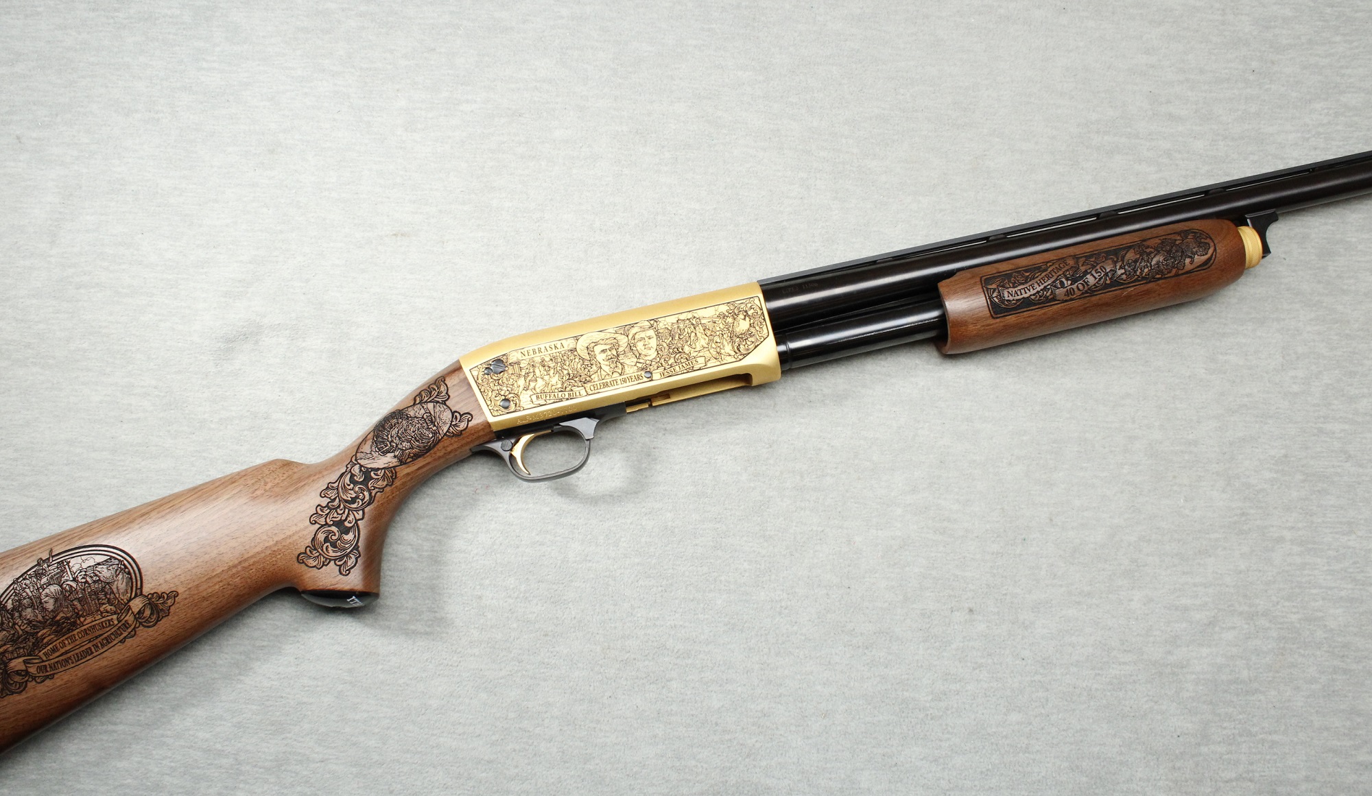 Ithaca ~ Model 37 Featherlight Nebraska Sesquicentennial ~ 20 Gauge.