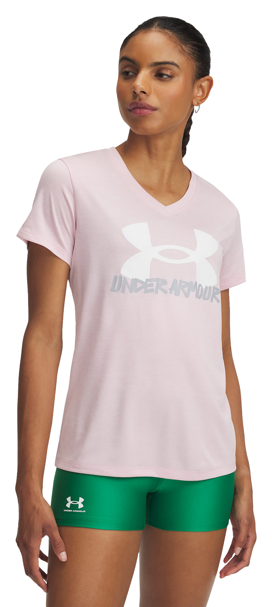 Image of Under Armour Tech Marker Twist Short-Sleeve T-Shirt for Ladies