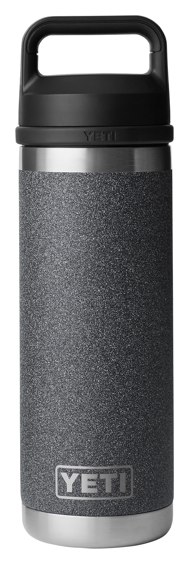Image of YETI Rambler Bottle with Chug Cap - Black Stone - 18 oz.
