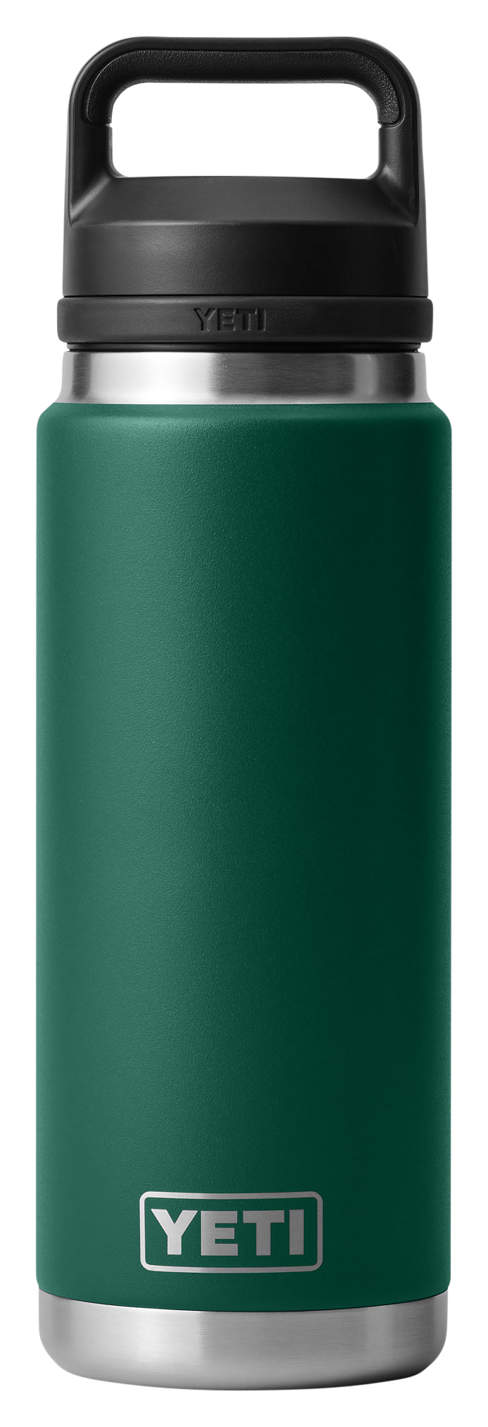 Image of YETI Rambler Bottle with Chug Cap - Black Forest Green - 26 oz.