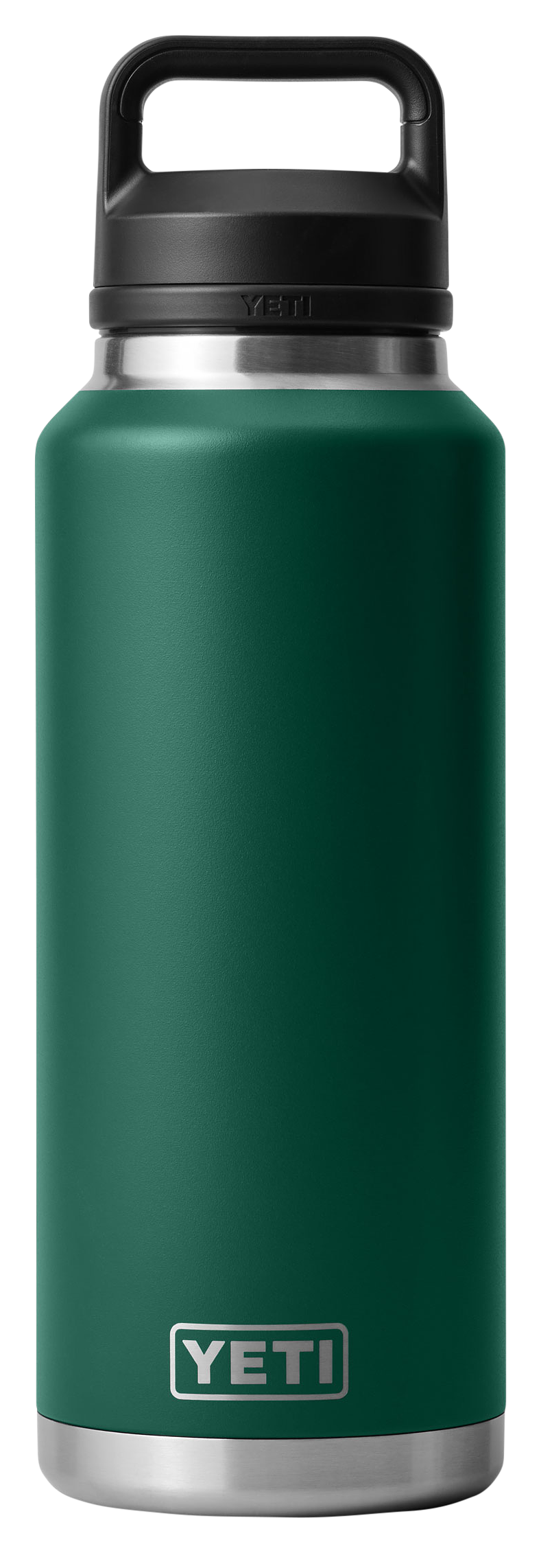 Image of YETI Rambler Bottle with Chug Cap - Black Forest Green - 46 oz.