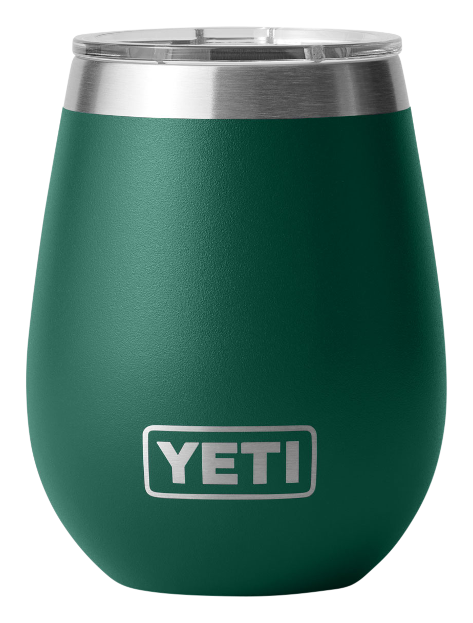 Image of YETI Rambler 10-oz. Wine Tumbler with MagSlider Lid - Black Forest Green