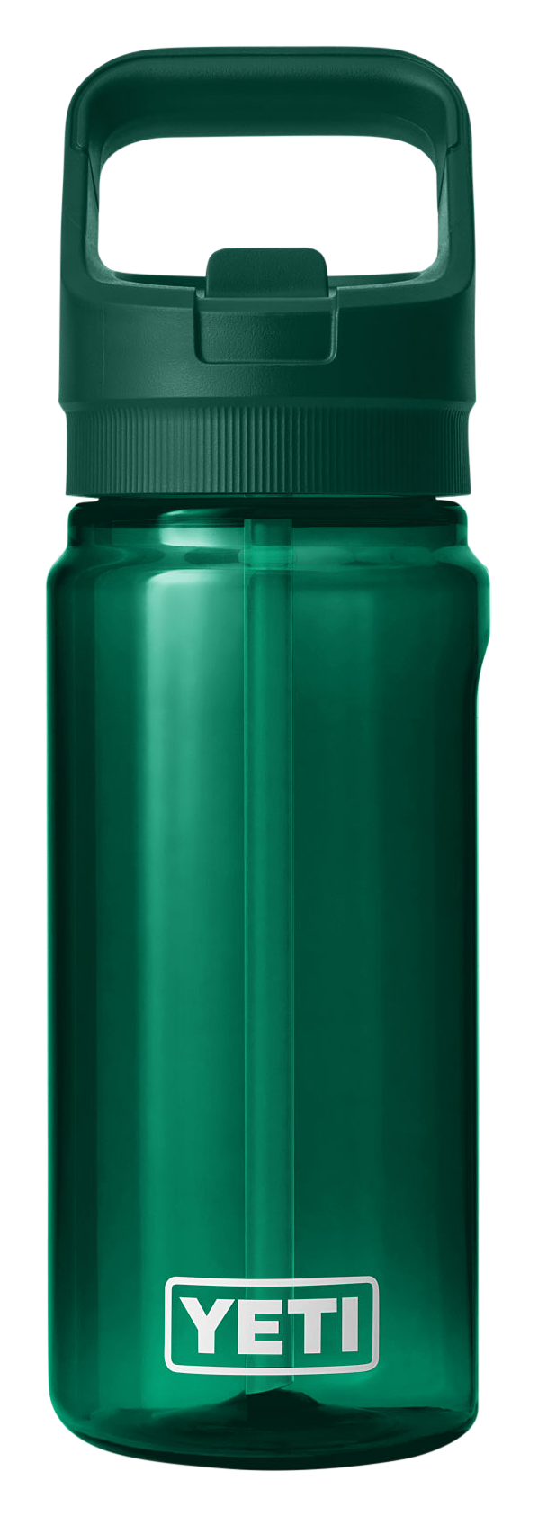 Image of YETI Yonder Water Bottle with Straw Cap - Black Forest Green - 20 oz.