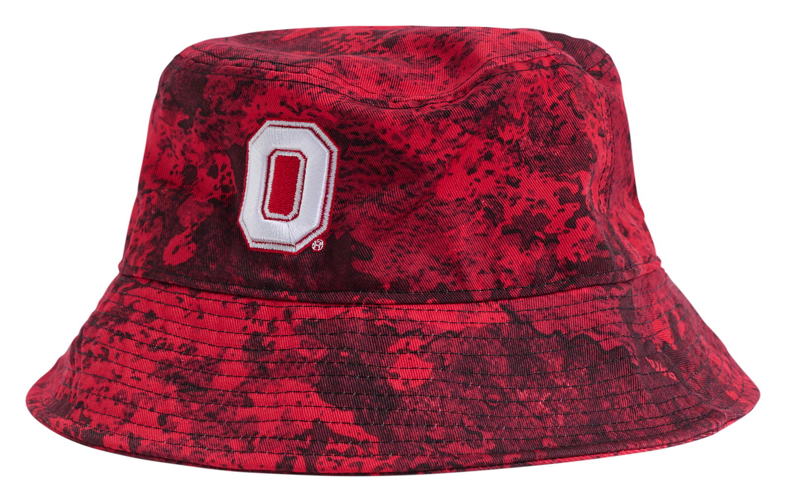 Image of Lusso Westlynn Fashion Collegiate Bucket Hat - Ohio State University - TrueTimber Strata Red