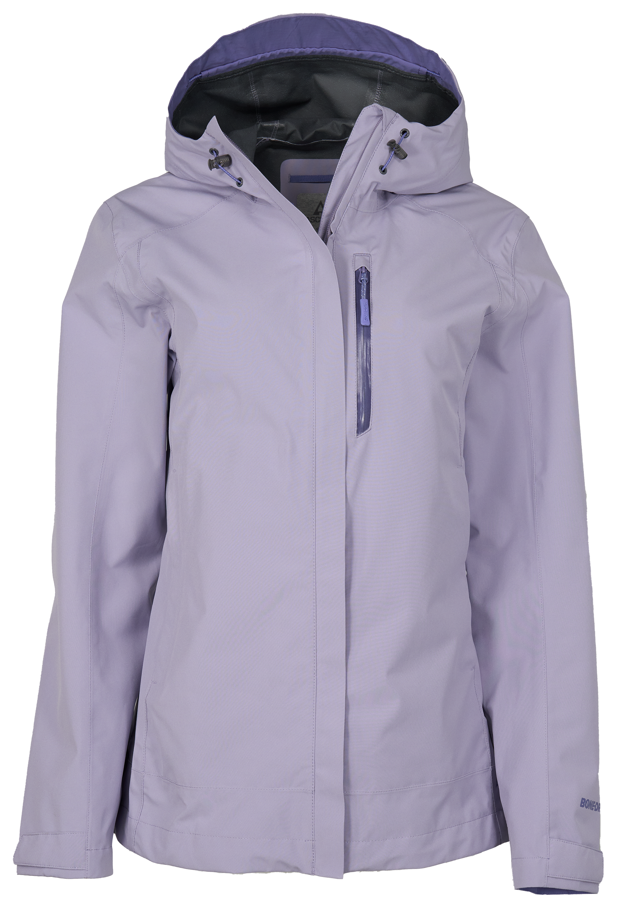 Image of Ascend Rainy River 2.5 Jacket with BONE-DRY Silver - Wisteria - M