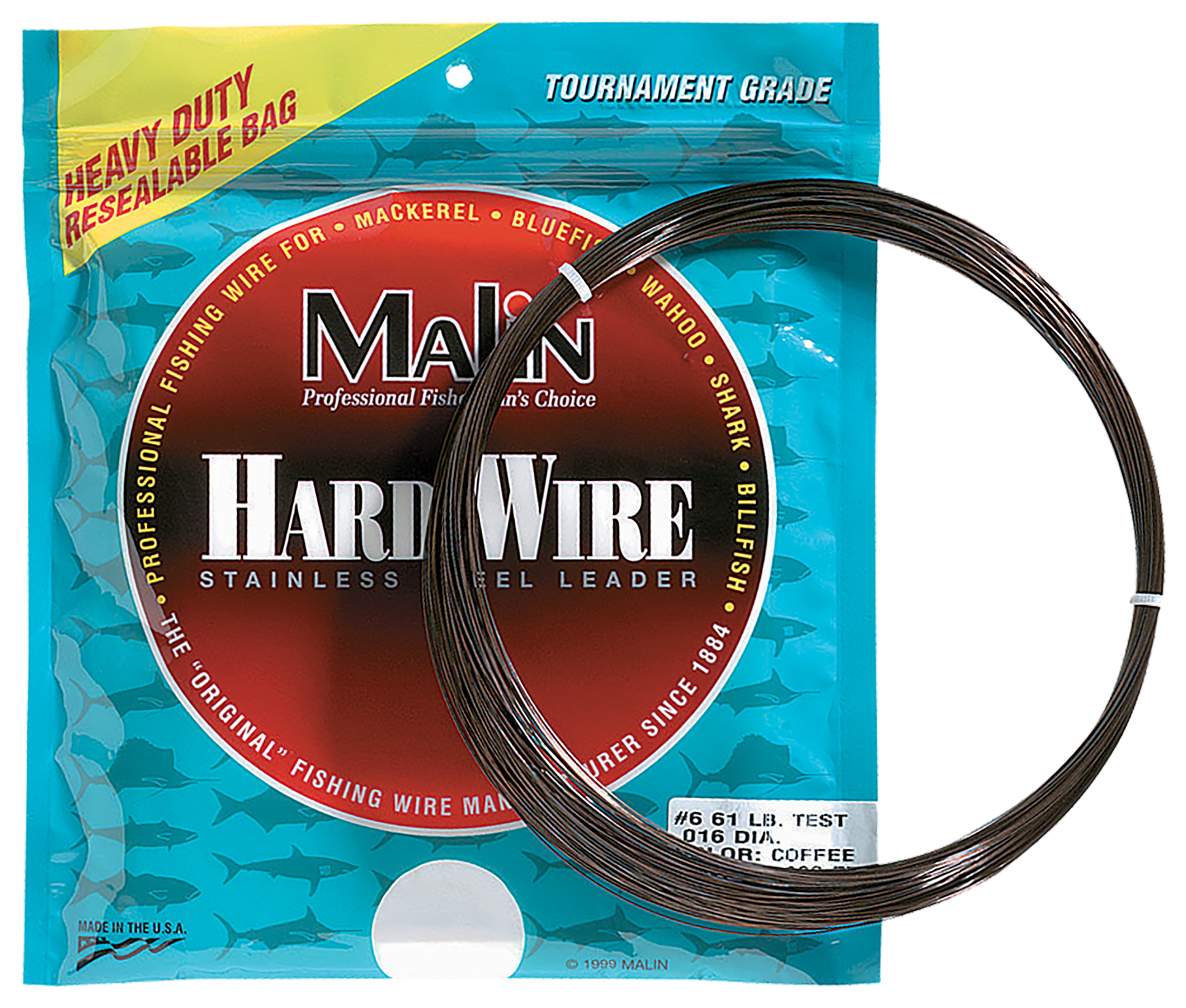 Malin Stainless Steel Leader Wire - 1/4 lb. Spool - 278 lb. Test - #15