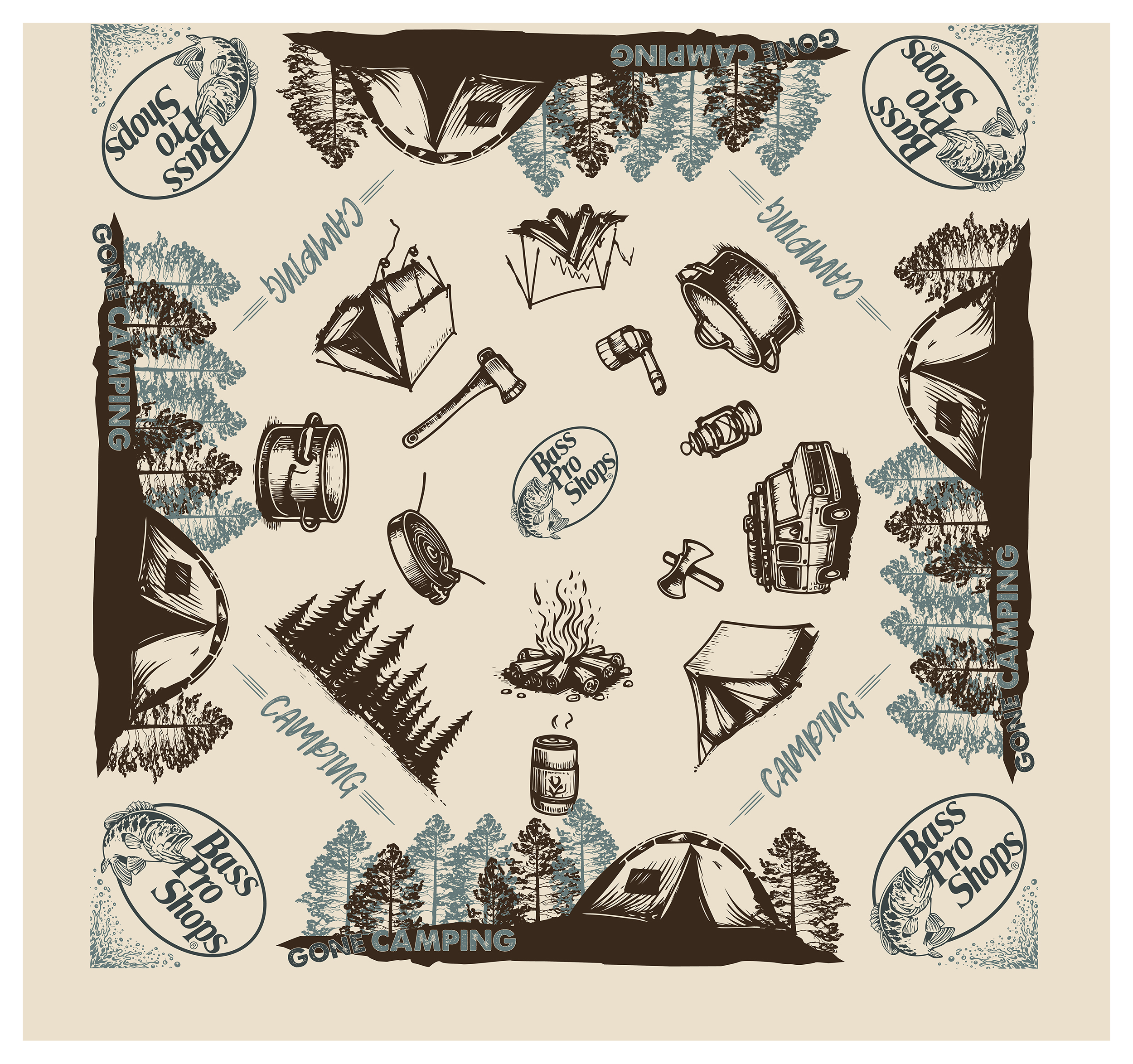Image of Bass Pro Shops Sports Camping Bandana