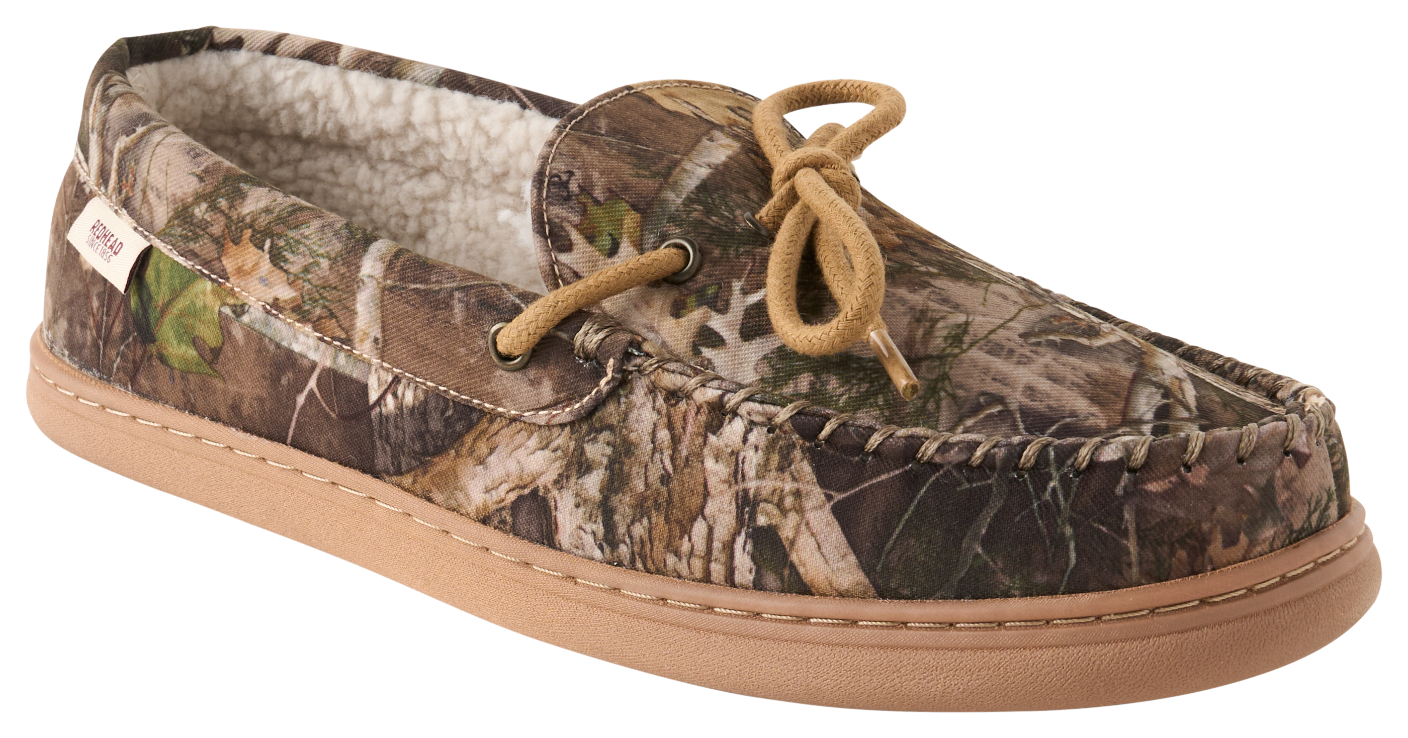 Image of RedHead Slip-On Sherpa Camo Moccasins for Men