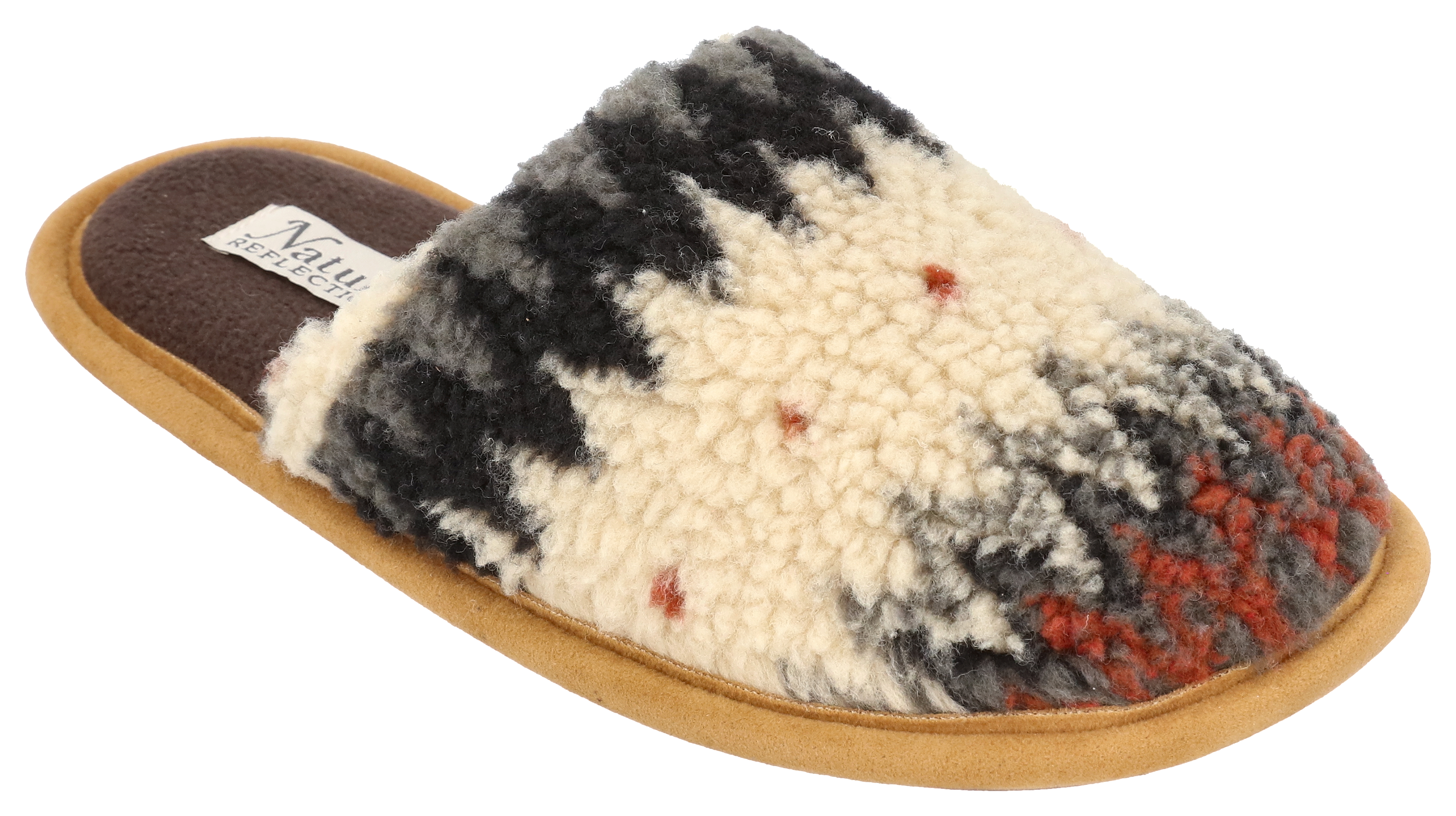 Image of Natural Reflections Nordic Scuff Slippers - Charcoal