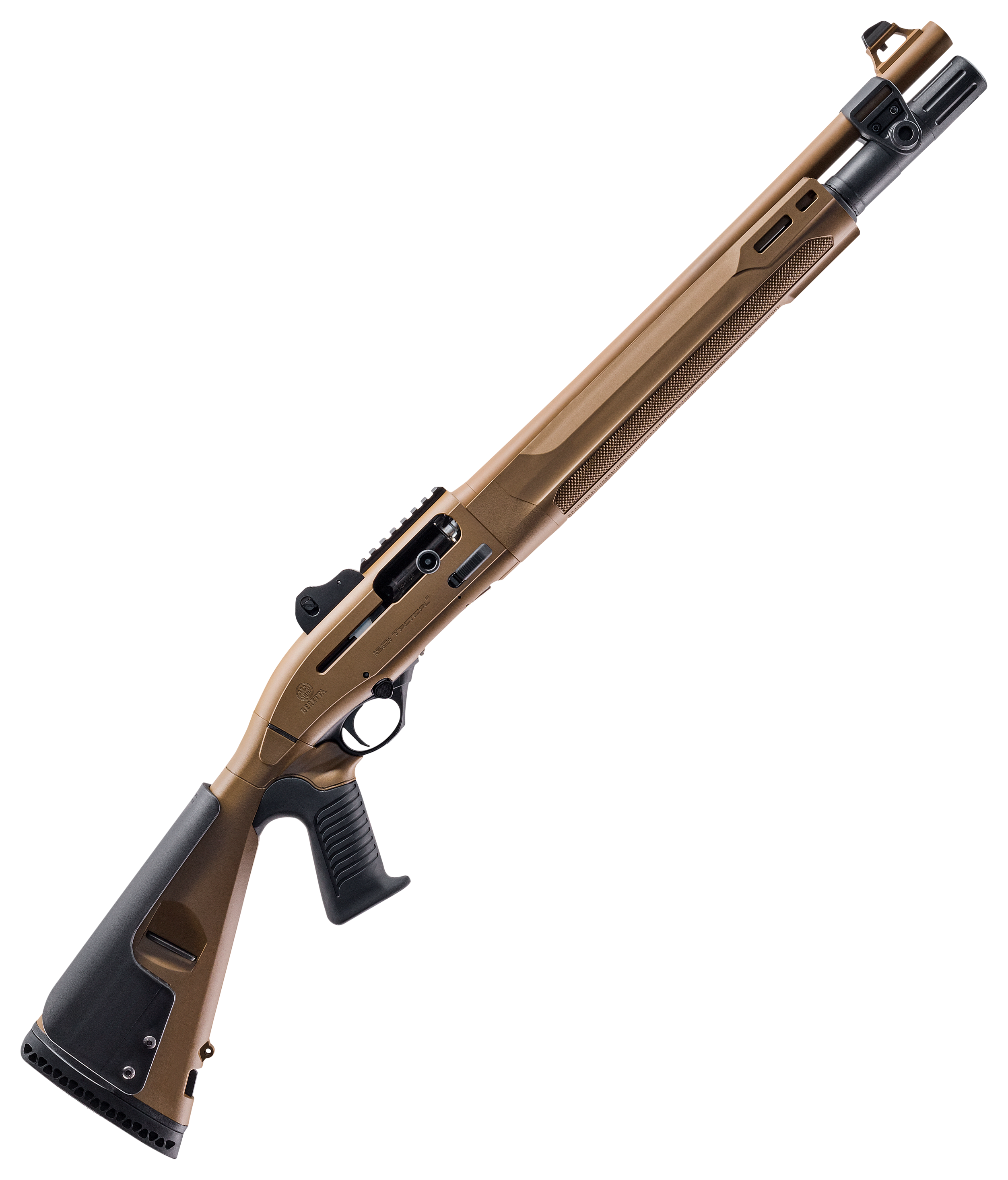 Beretta 1301 Tactical C Mod2 SemiAuto Shotgun with Pistol Grip Stock  Flat Dark Earth Synthetic