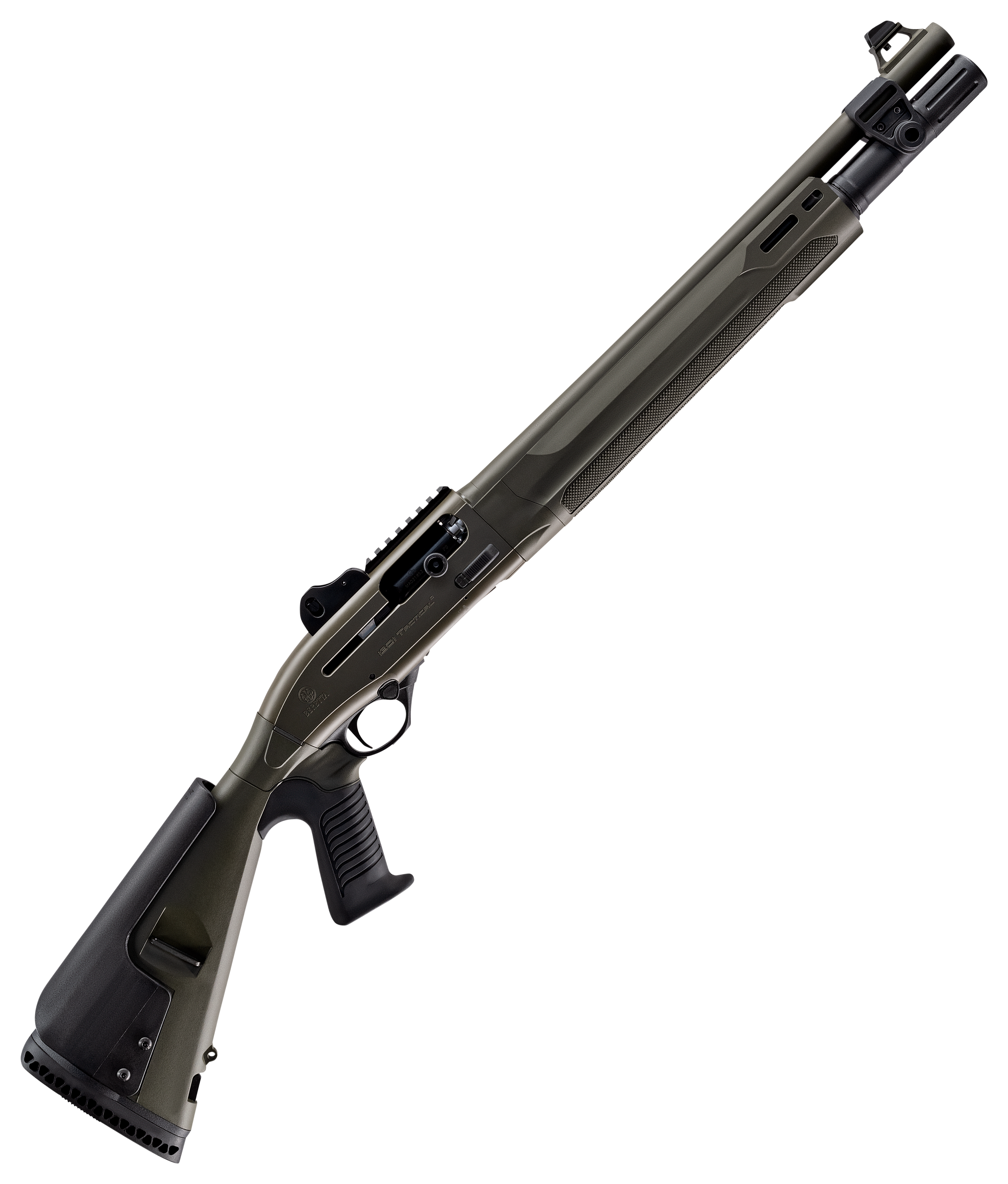 Beretta 1301 Tactical C Mod2 SemiAuto Shotgun with Pistol Grip Stock  OD Green Synthetic