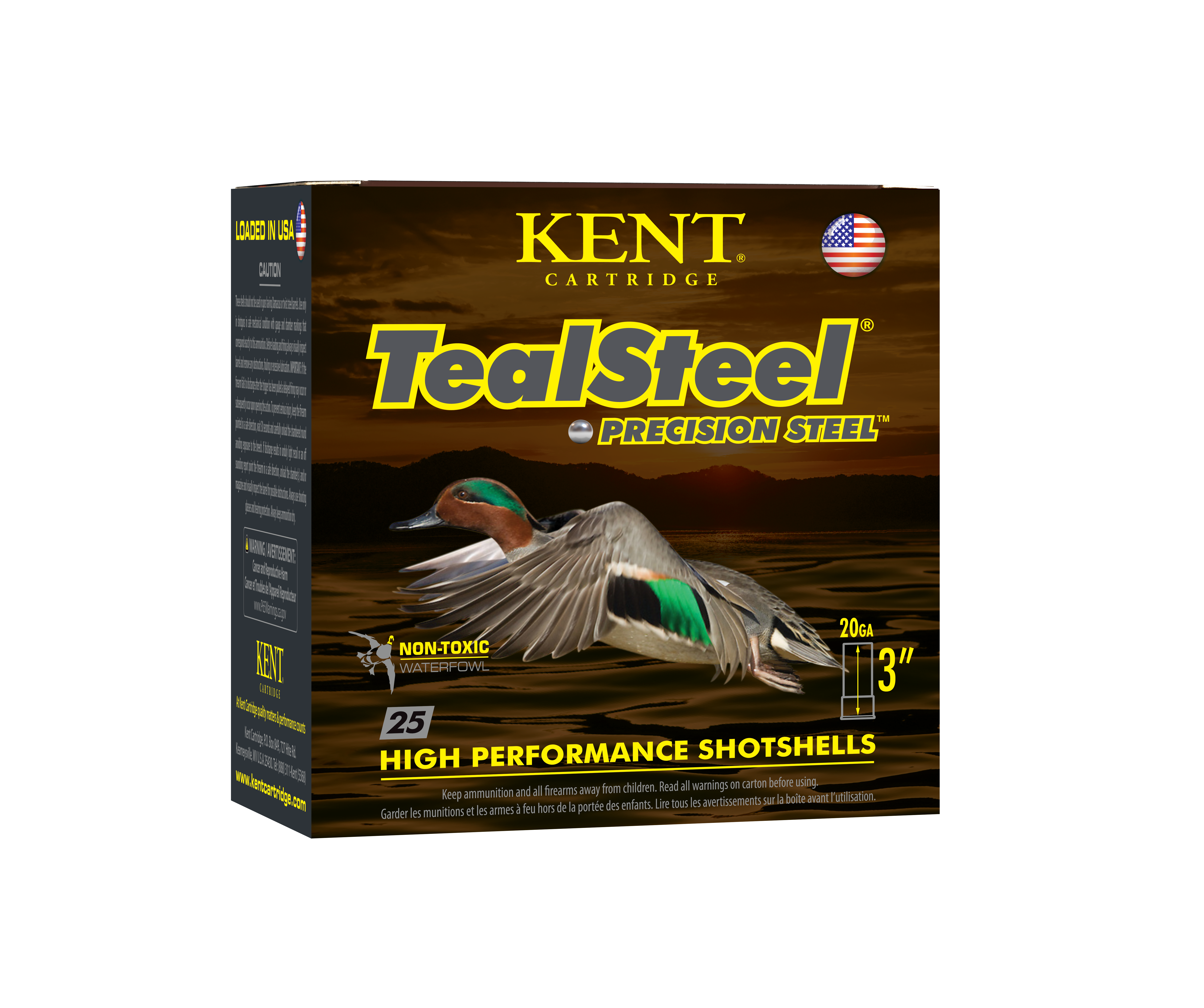 Kent TealSteel Waterfowl 12-Ga. 2-3/4″ 1-1/4 oz. Shotshells - 250 Rounds - Kent Cartridge