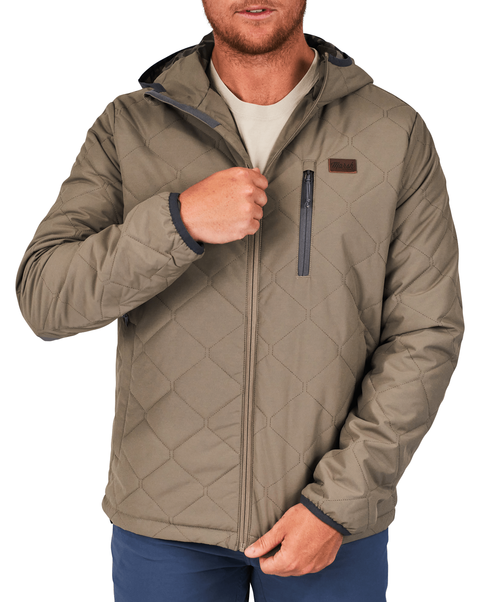 Image of Marsh Wear Barnwell Puff Jacket - Rock - L
