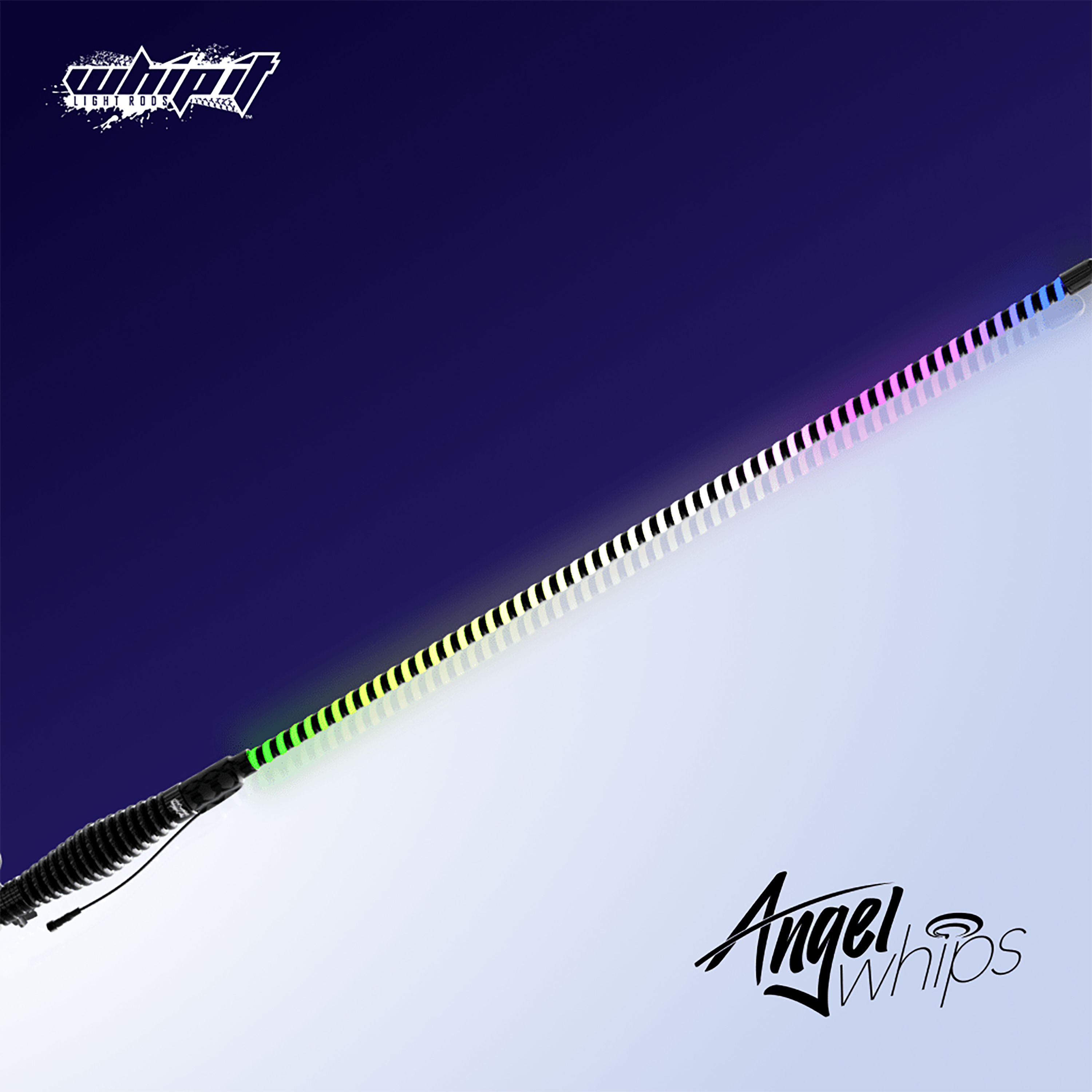 Image of Whip It Light Rods Angel LED Whip Set - 2'