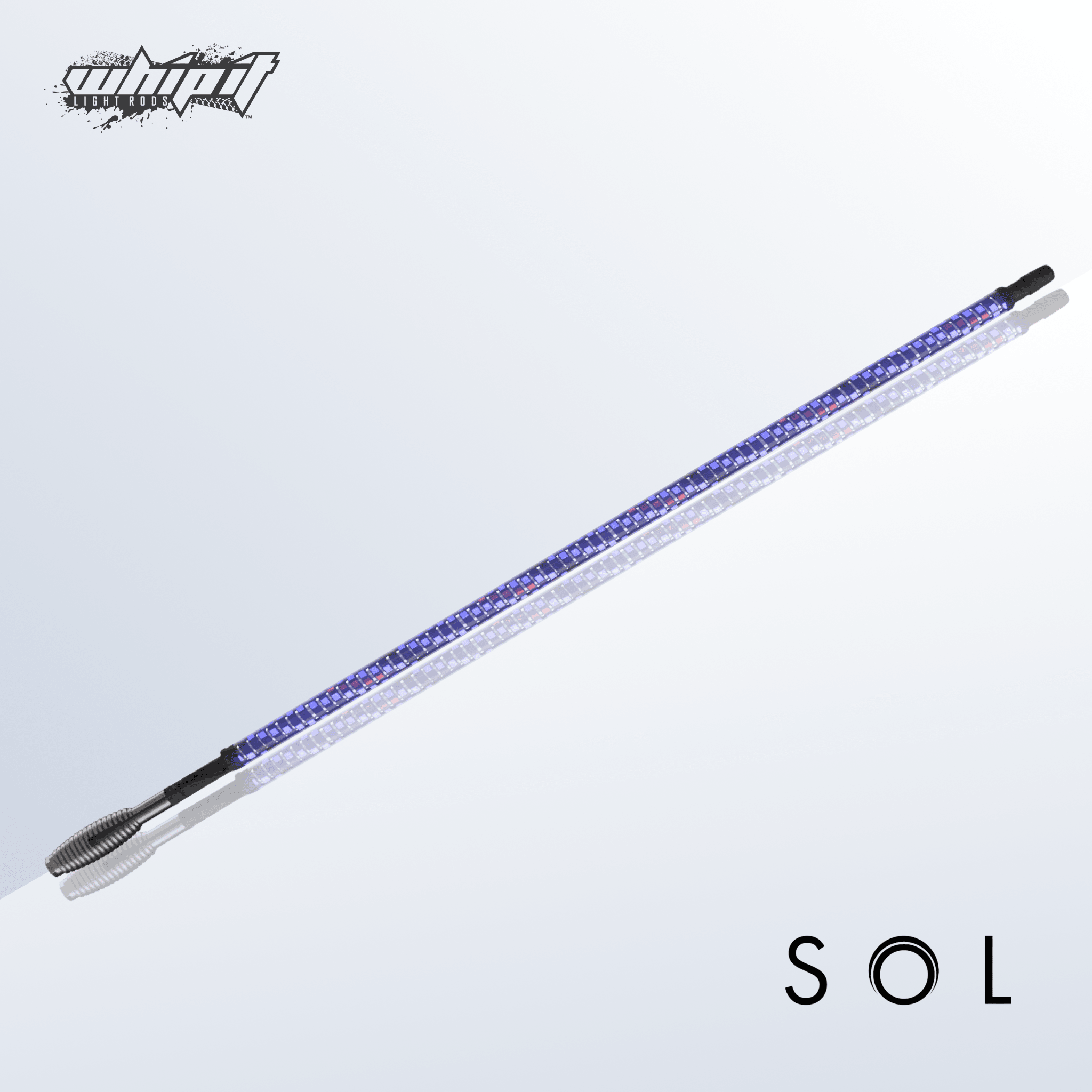 Image of Whip It Light Rods SOL Pro LED Whip Set of 2 - 3'