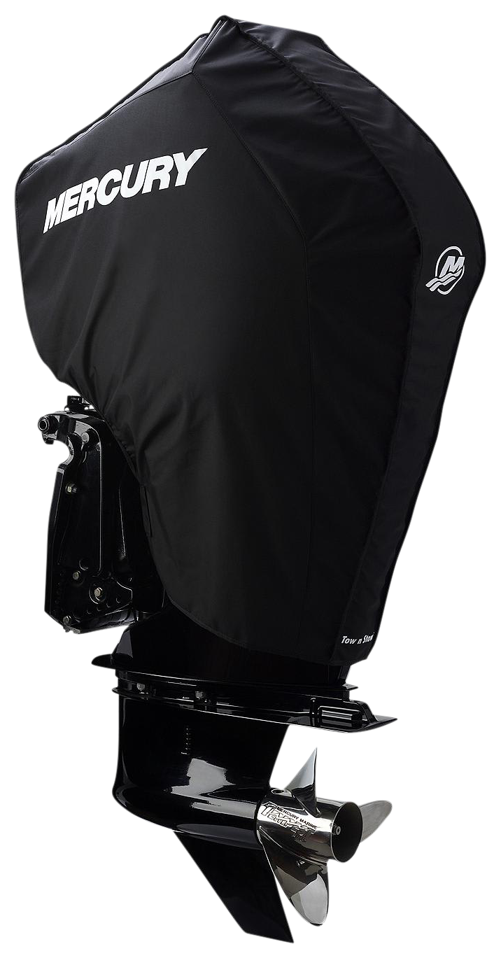 Image of Mercury Marine Tow N Stow Cover for HP Outboards - Black - 175-225 HP