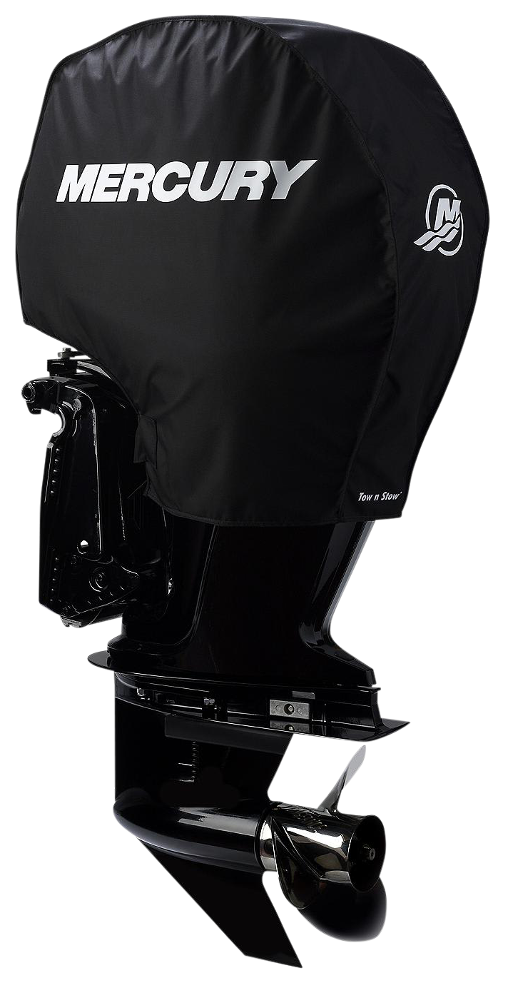 Image of Mercury Marine Tow N Stow Cover for HP Outboards - Black - 75-115 HP