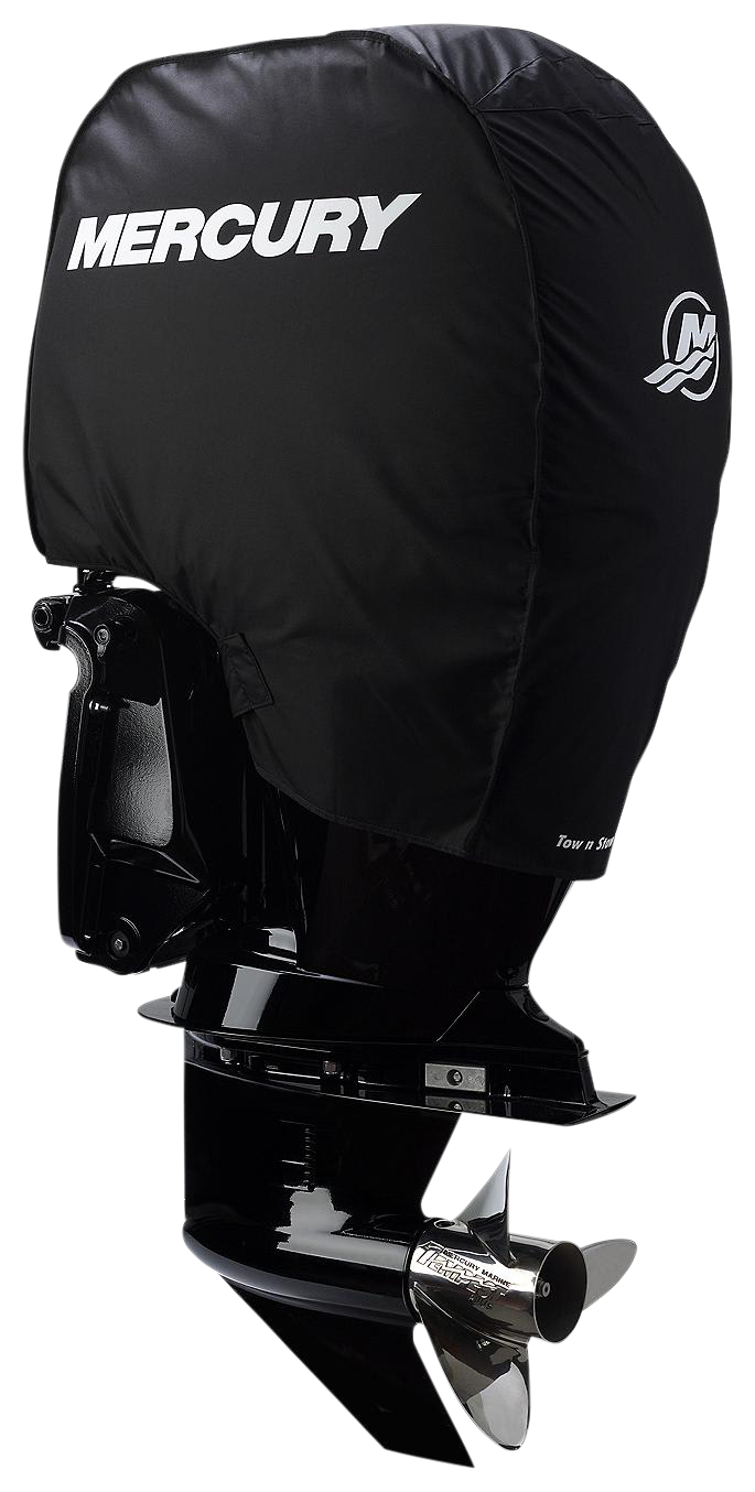 Image of Mercury Marine Tow N Stow Cover for HP Outboards - Black - 150 - HP