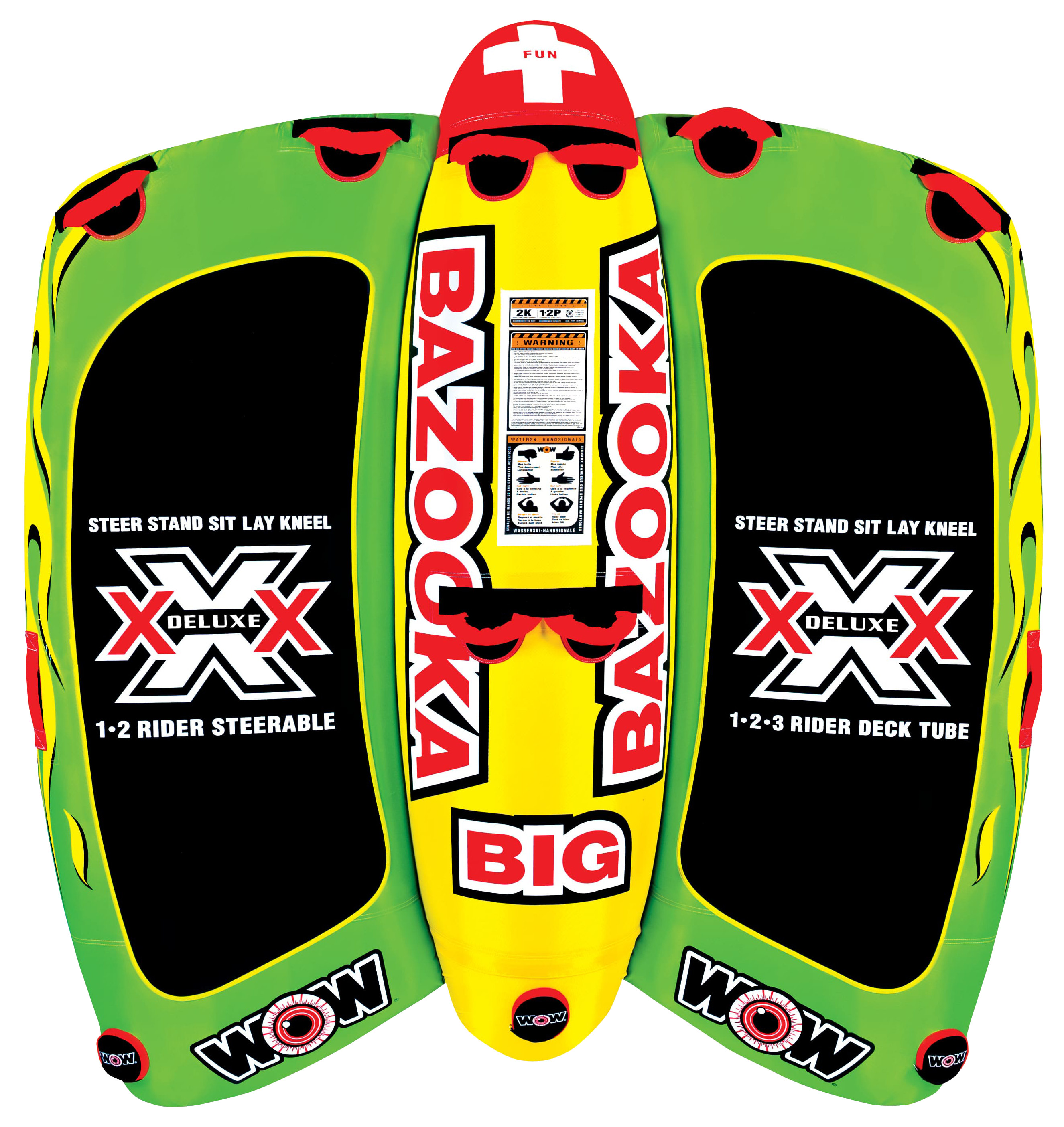 Image of WOW Sports Big Bazooka 4-Person Deck Tube