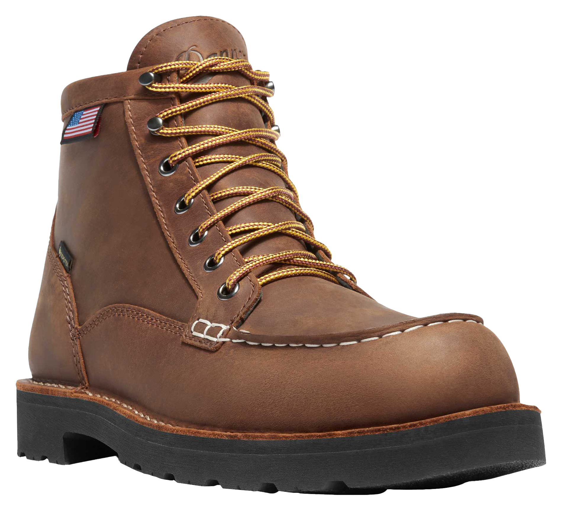 Image of Danner Bull Run GTX Waterproof Moc Steel-Toe Work Boots for Men - Tobacco - 11.5M