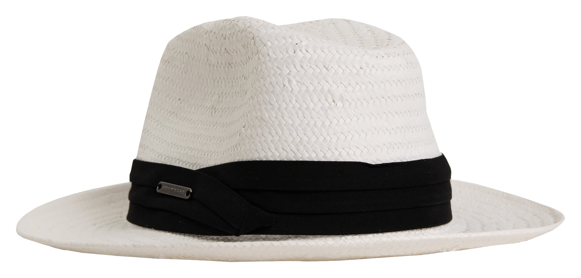 Image of Crown Cap Panama-Style Fedora - White - M/L