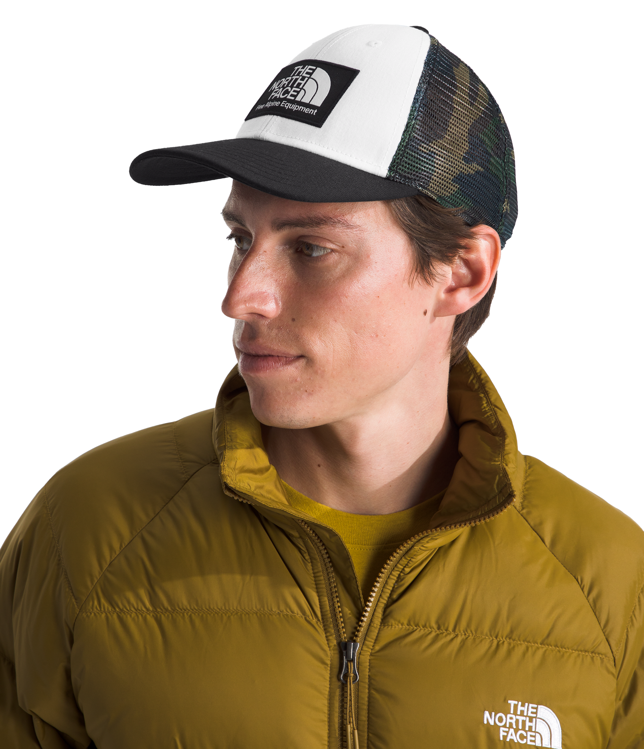 Image of The North Face Mudder Trucker Logo Cap - TNF Black/TNF White/TNF Camo
