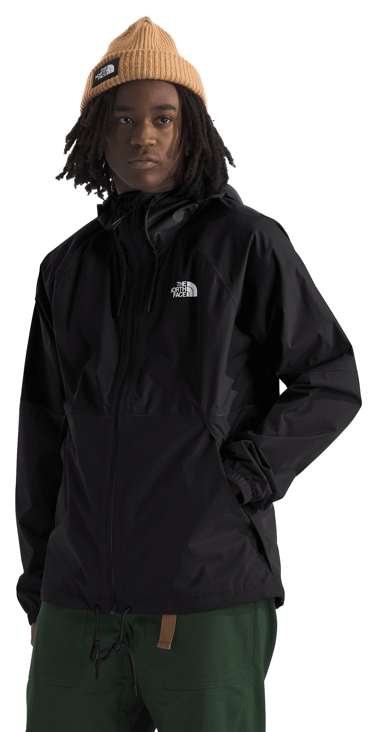 Image of The North Face Antora Rain Full-Zip Hoodie for Men - TNF Black - M