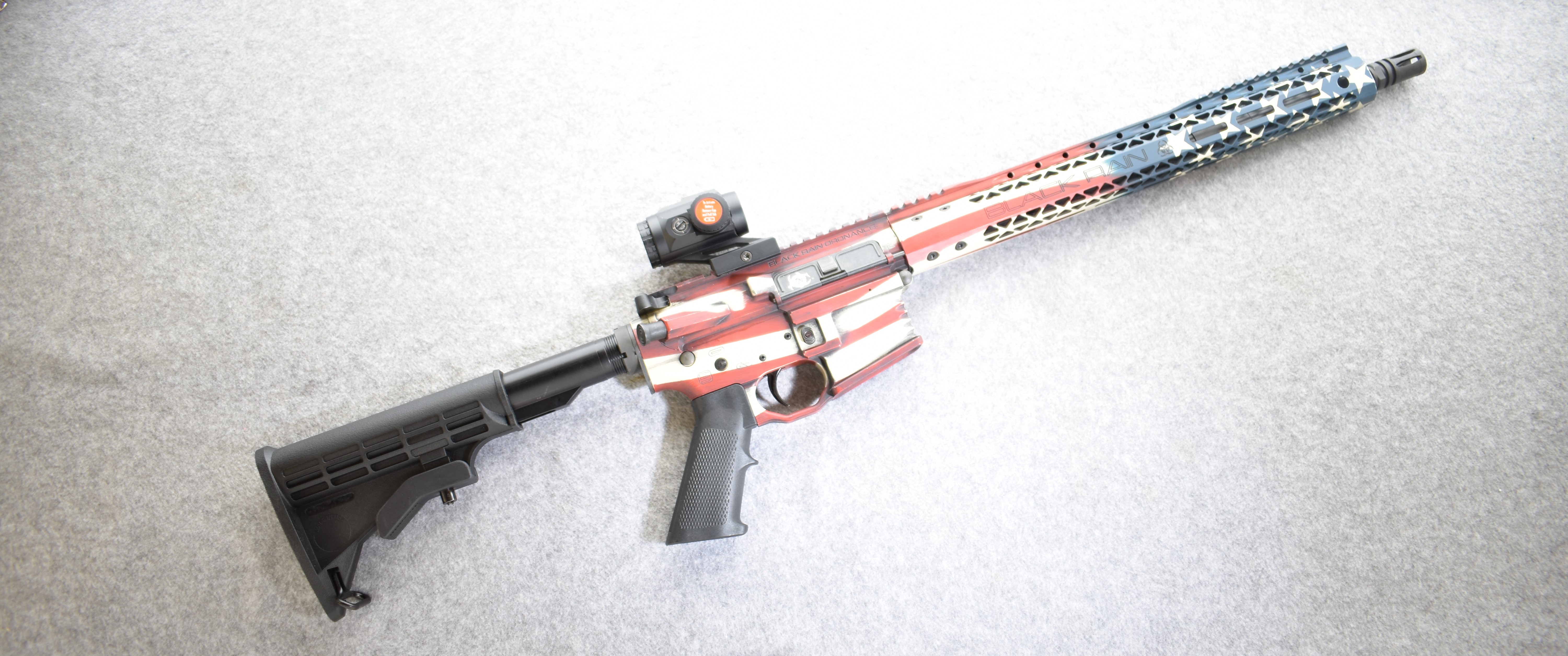 Image of Black Rain Ordnance US Flag Fallout 15 AR style 5.56mm Rifle