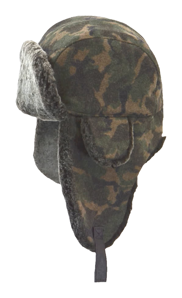 Image of Crown Cap Shearling Aviator with Camo Cover