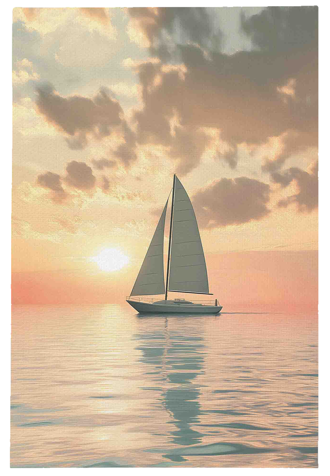 Image of Open Road Brands Sailboat Stretched Canvas Wall Art