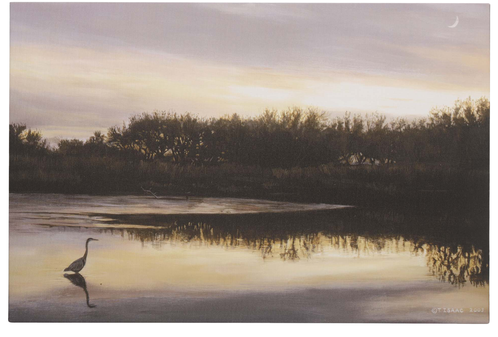 Image of Open Road Brands At Dusk Water Canvas Wall Art