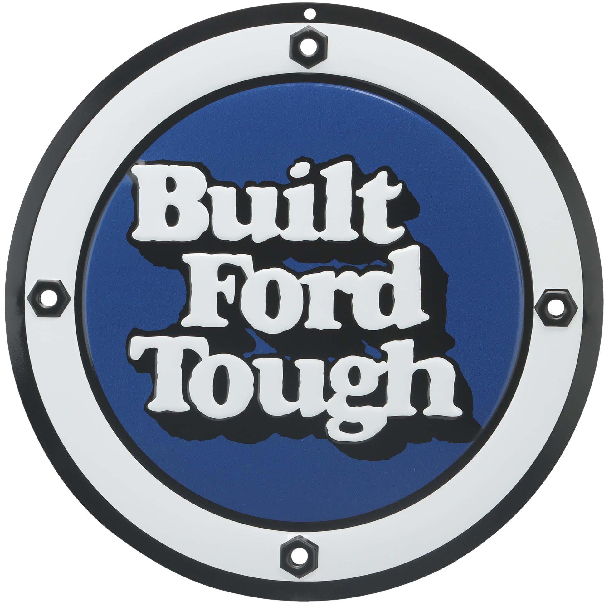 Image of Open Road Brands Built Ford Tough Round Metal Sign