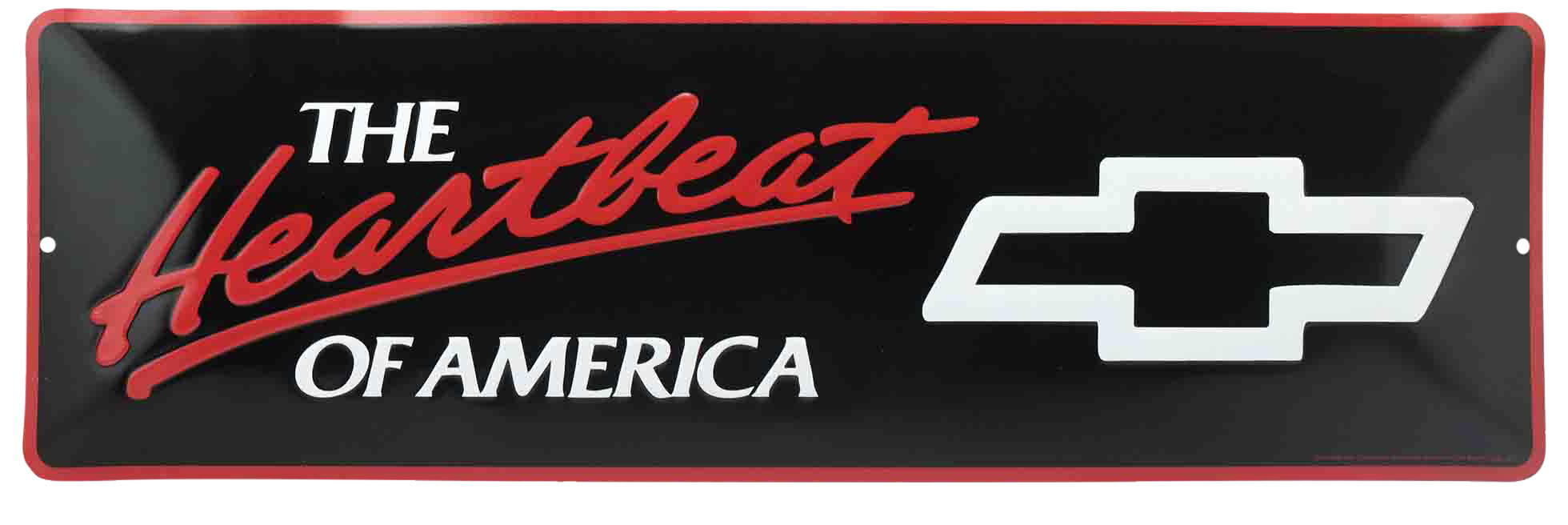 Image of Open Road Brands The Heartbeat of America Metal Sign