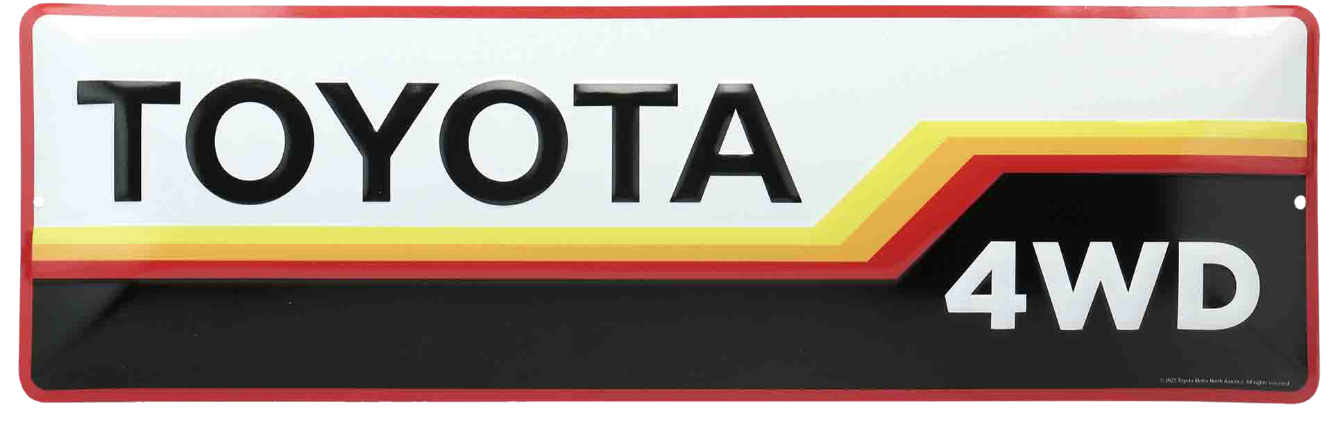 Image of Open Road Brands Toyota 4WD Metal Sign