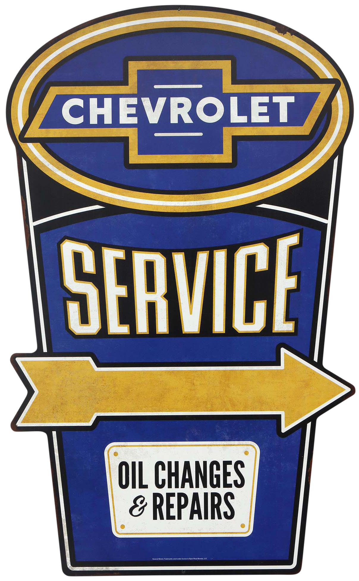 Image of Open Road Brands Chevrolet Service Metal Sign